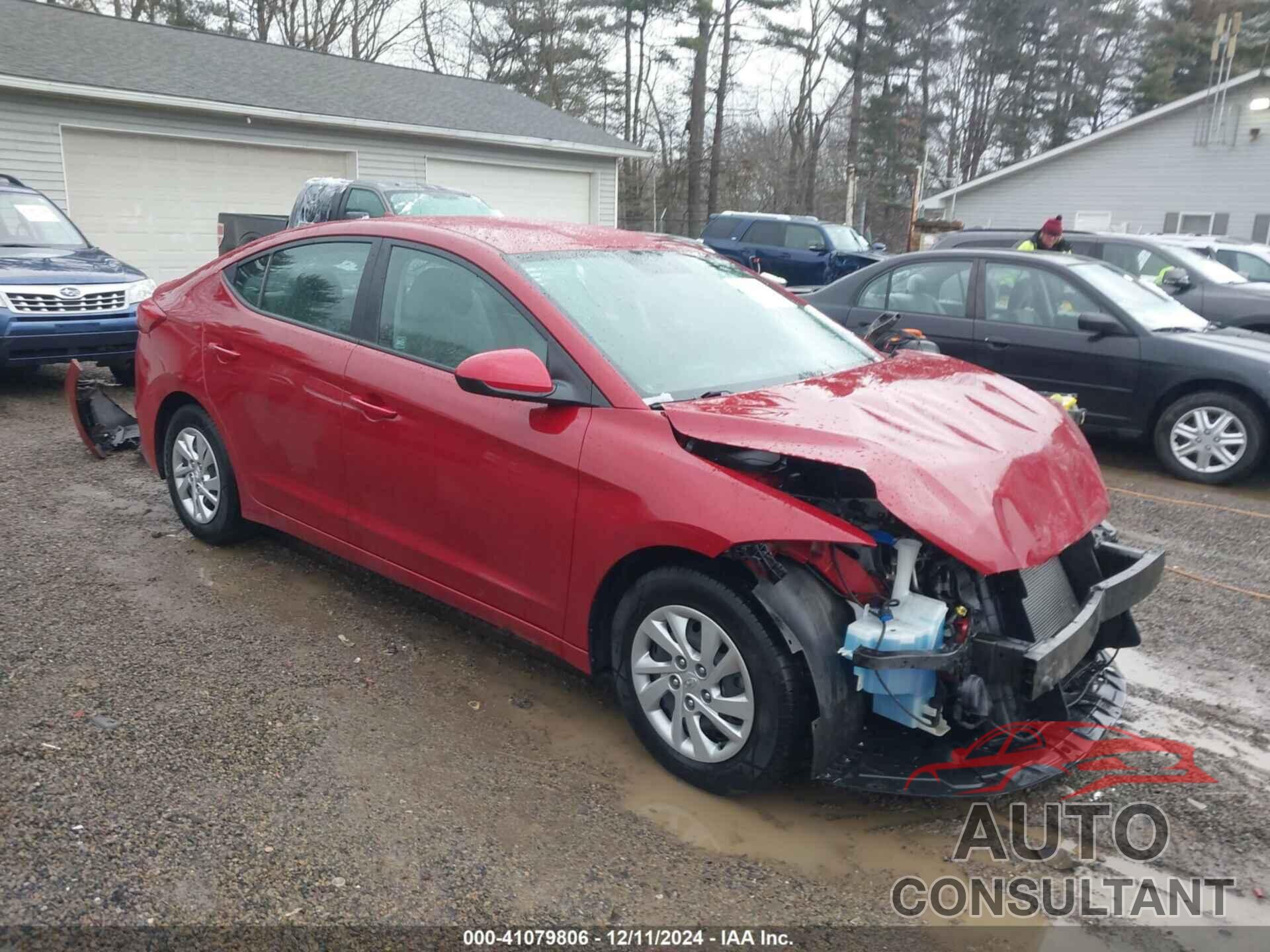 HYUNDAI ELANTRA 2017 - KMHD74LFXHU123650