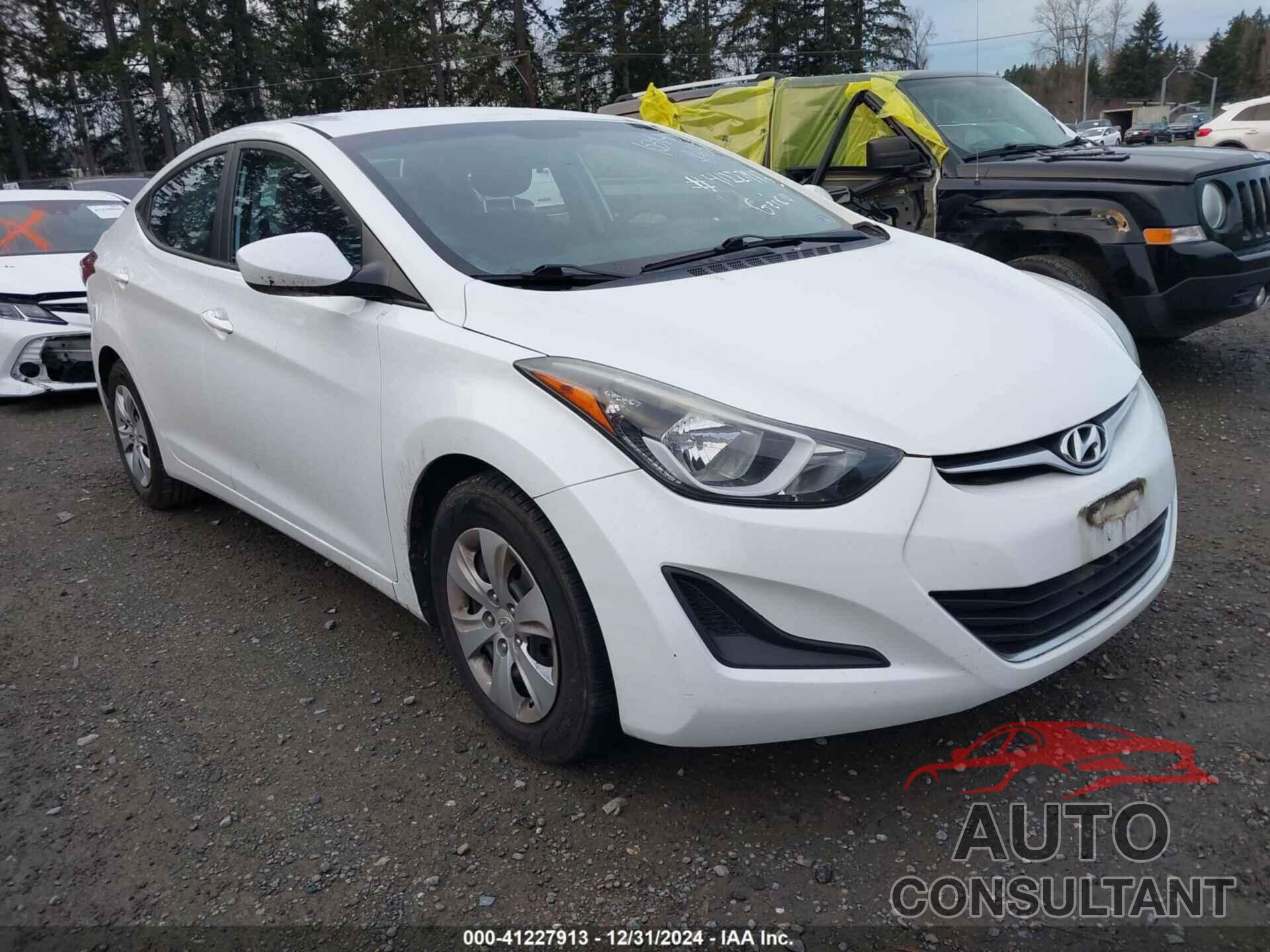 HYUNDAI ELANTRA 2016 - 5NPDH4AE5GH697724