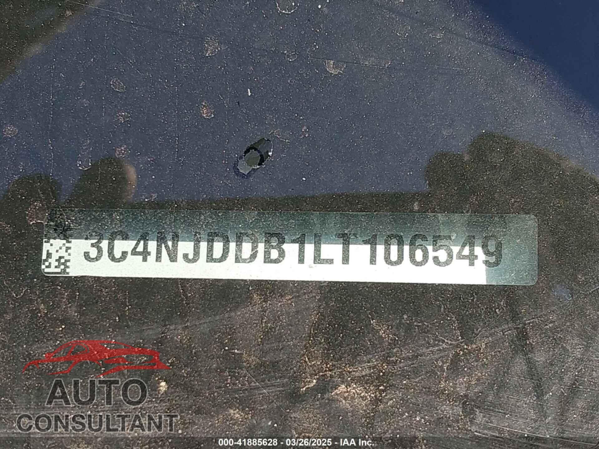 JEEP COMPASS 2020 - 3C4NJDDB1LT106549