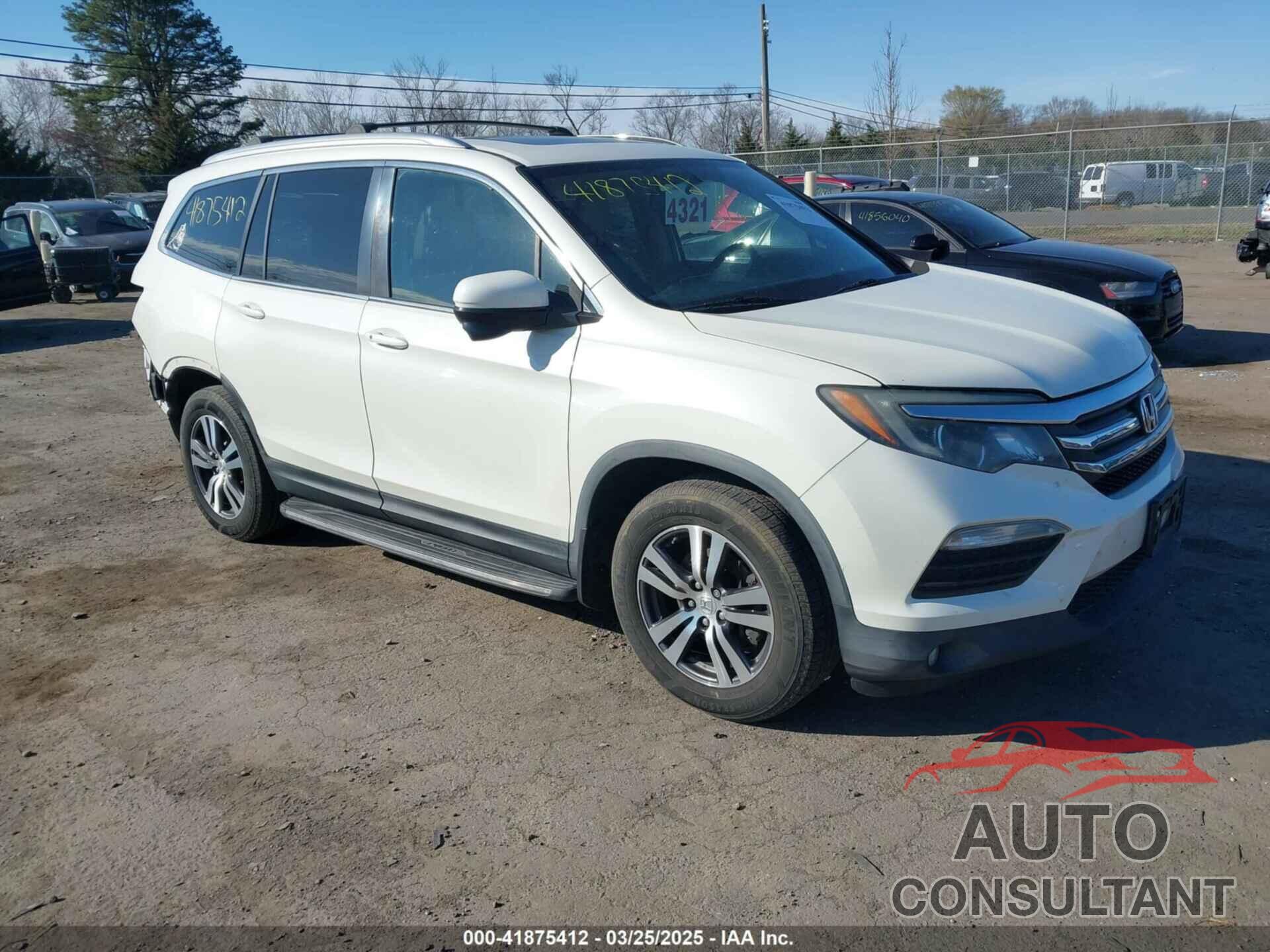 HONDA PILOT 2016 - 5FNYF6H52GB029080