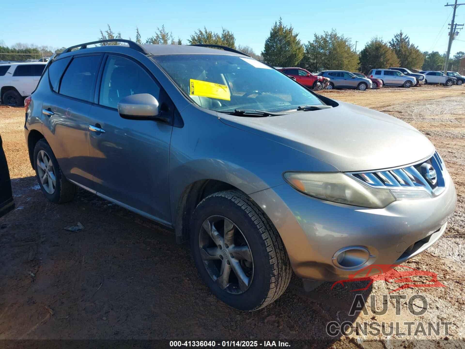 NISSAN MURANO 2009 - JN8AZ18U19W000160