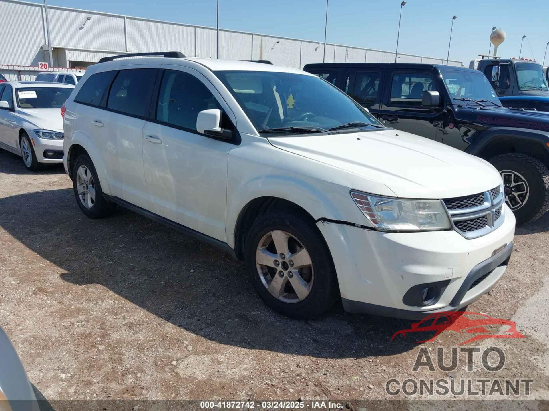 DODGE JOURNEY 2012 - 3C4PDCBG1CT265175