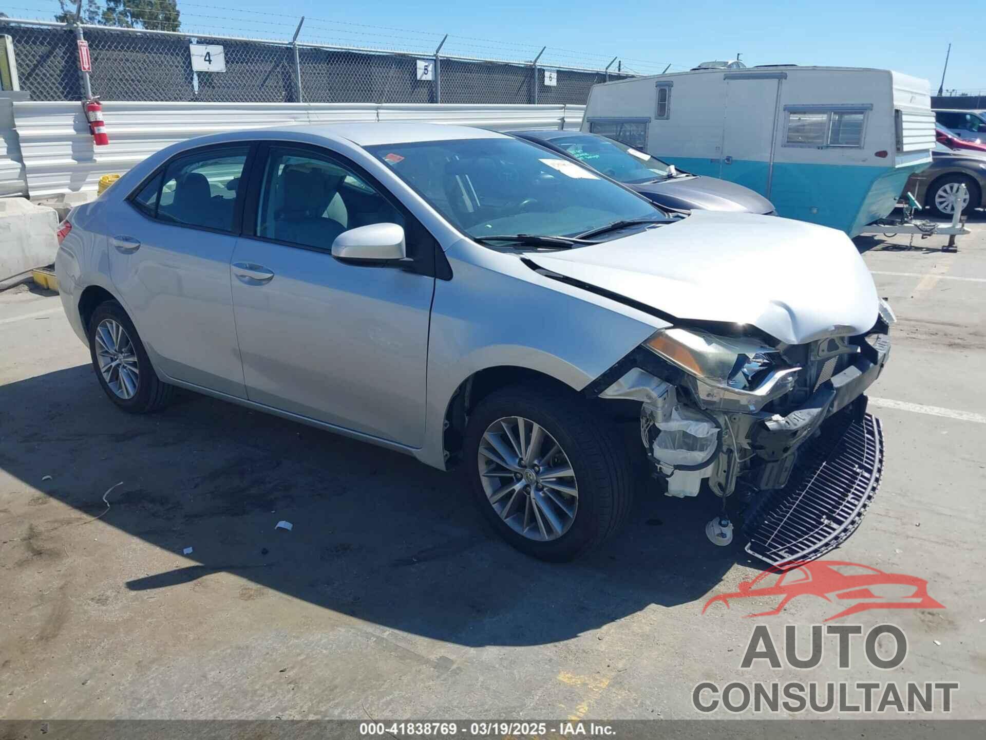 TOYOTA COROLLA 2015 - 5YFBURHE3FP321479