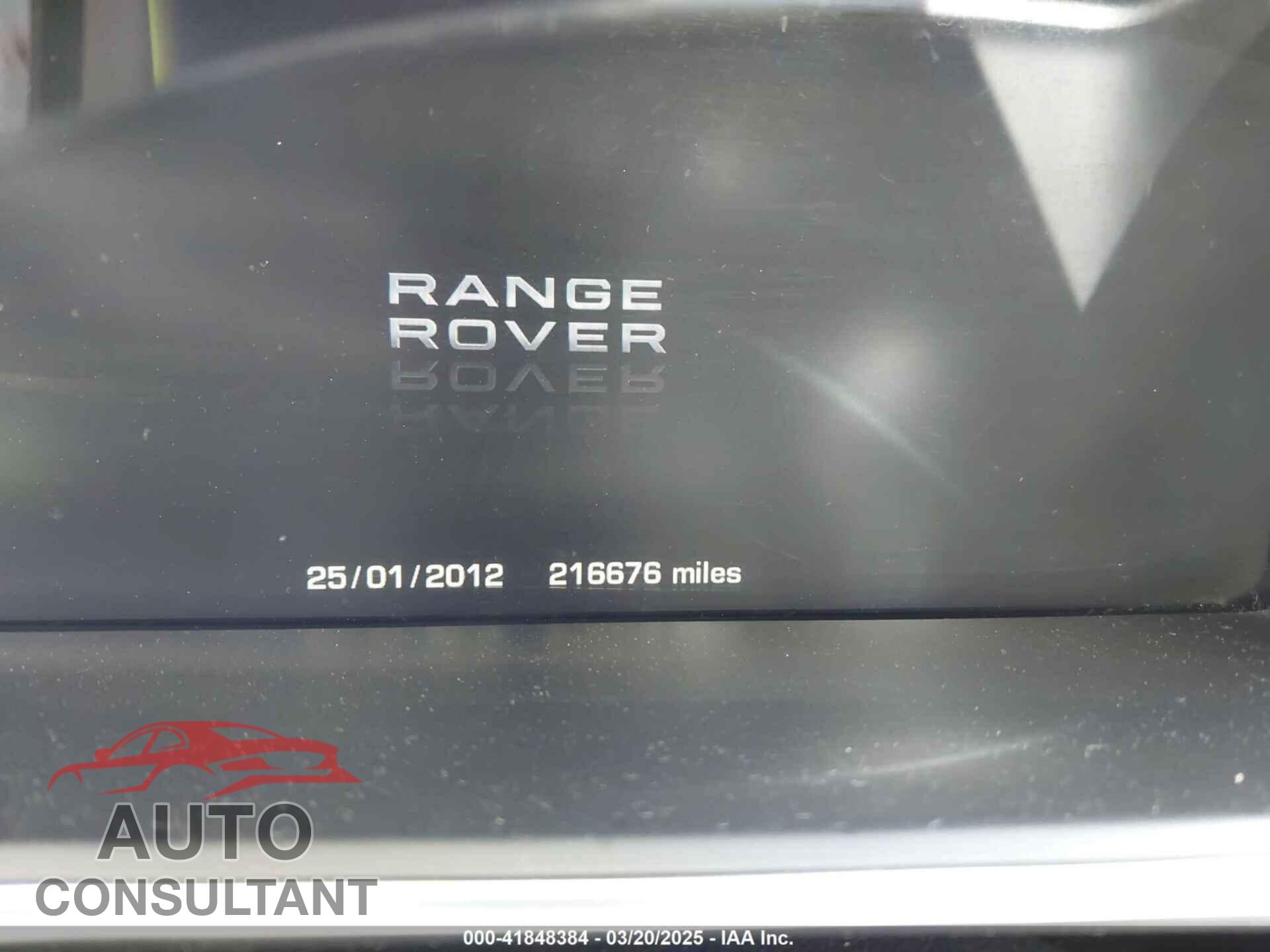 LAND ROVER RANGE ROVER 2013 - SALGS2DF7DA104884