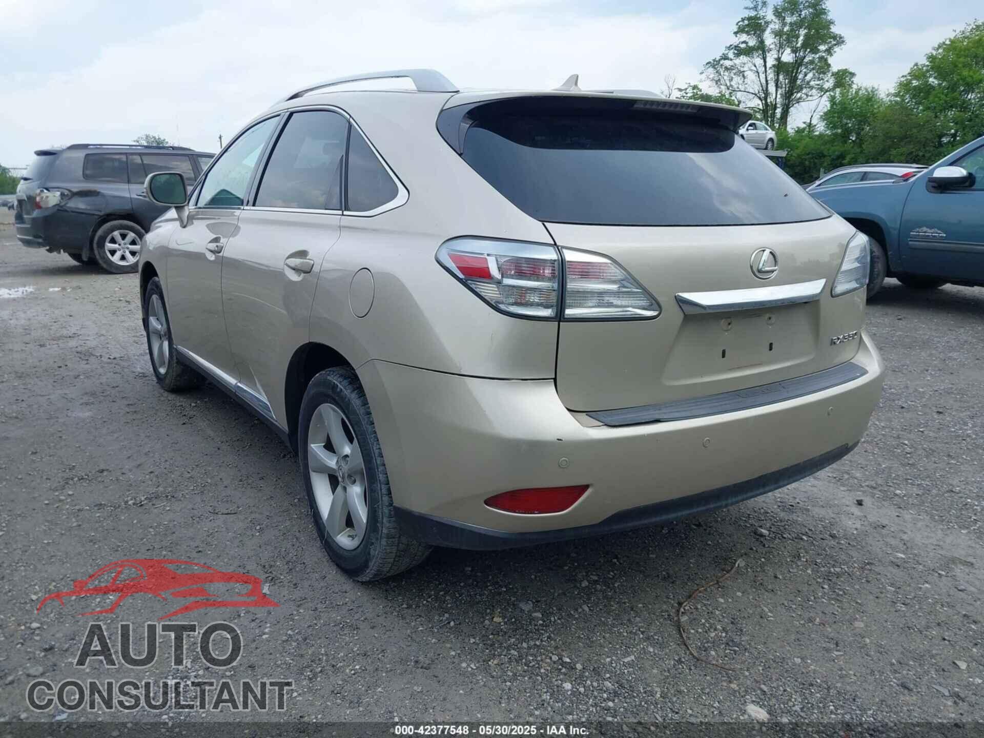 LEXUS RX 350 2012 - 2T2BK1BAXCC123745