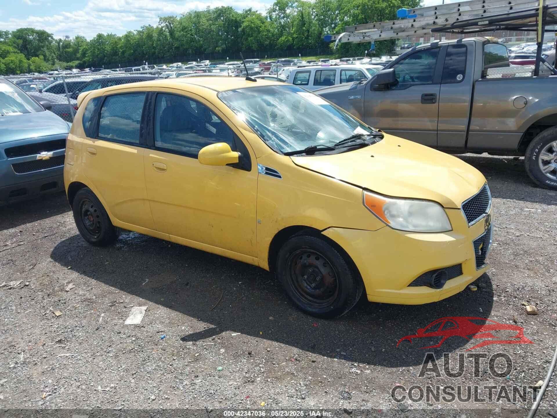 CHEVROLET AVEO 2009 - KL1TD66E09B629421