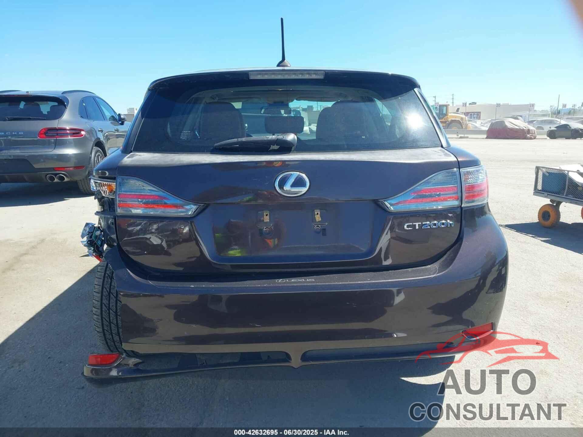 LEXUS CT 200H 2012 - JTHKD5BH9C2062310