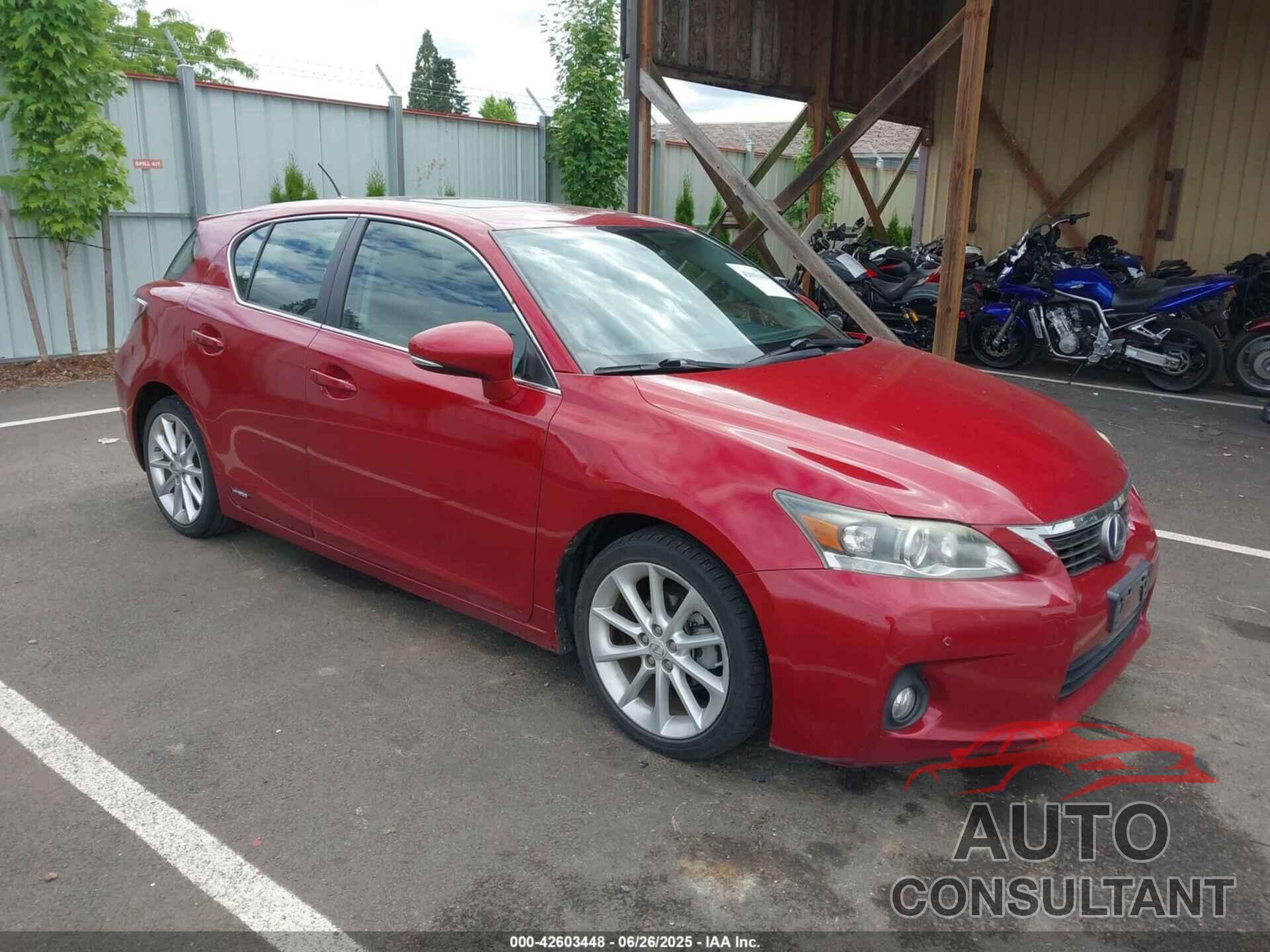 LEXUS CT 200H 2013 - JTHKD5BH3D2154918