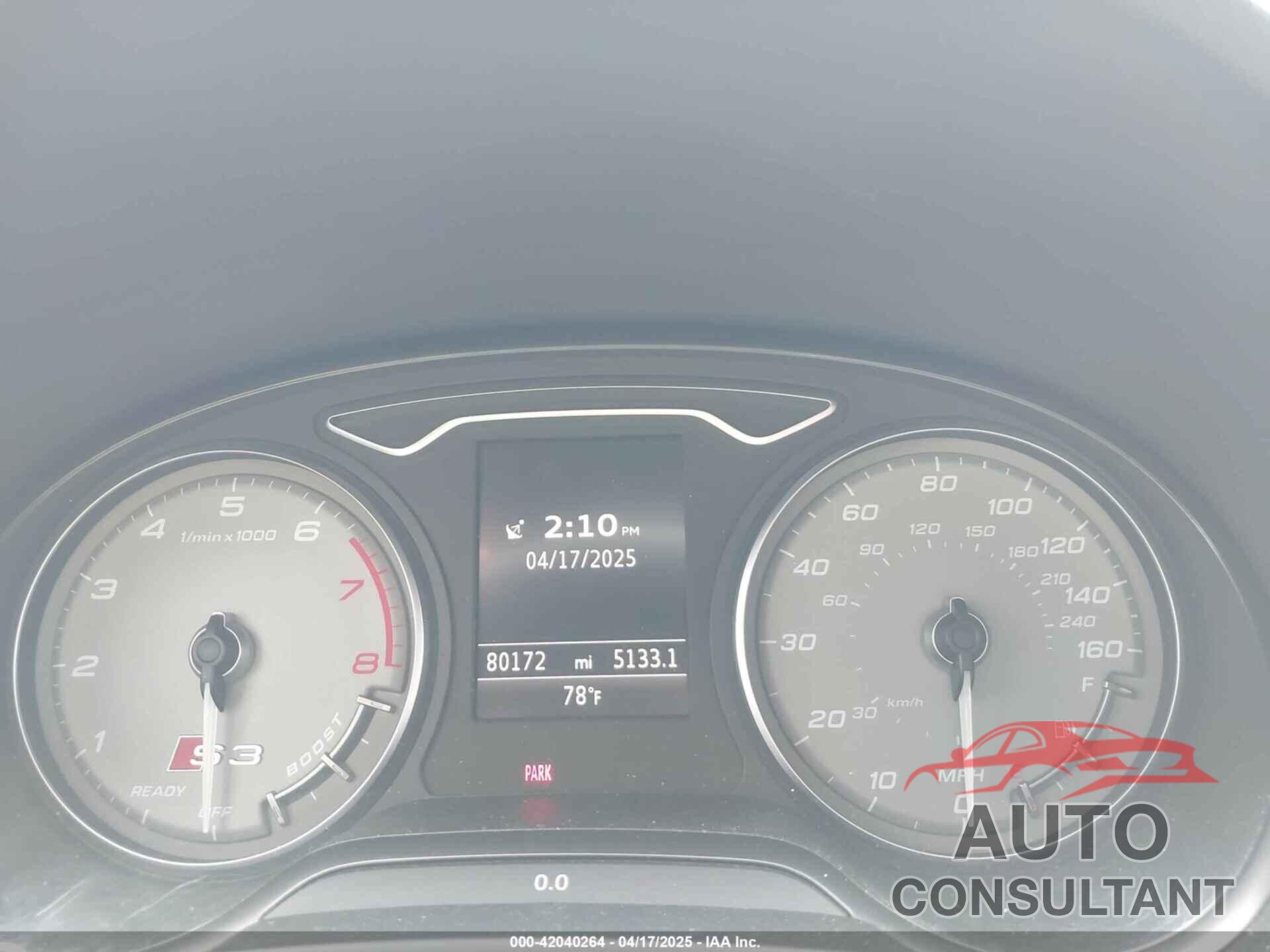 AUDI S3 2016 - WAUB1GFF1G1022312