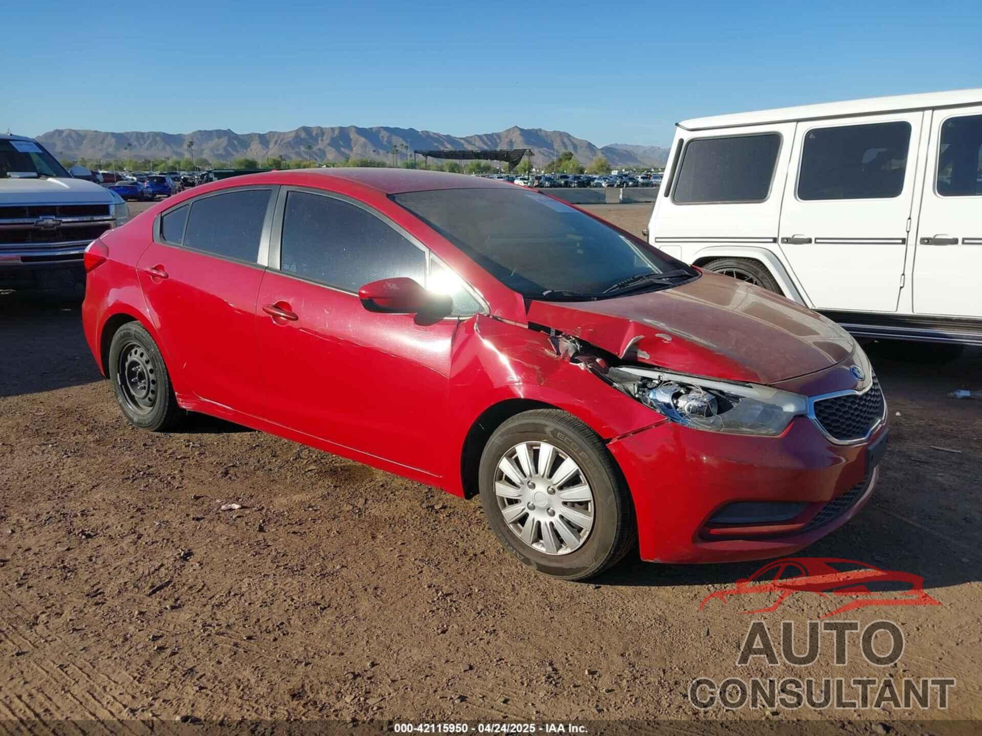 KIA FORTE 2016 - KNAFK4A6XG5558849
