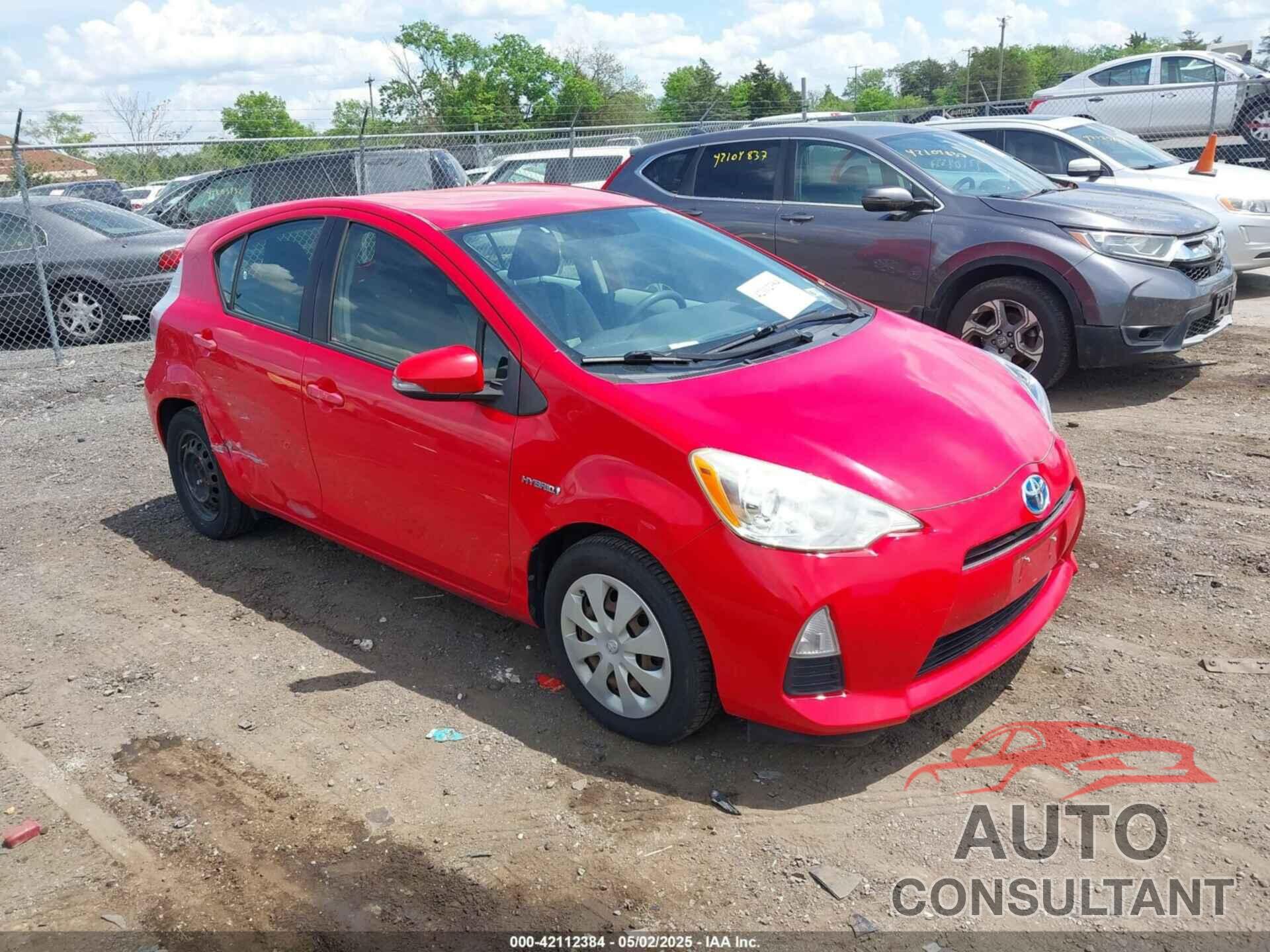 TOYOTA PRIUS C 2013 - JTDKDTB37D1549555
