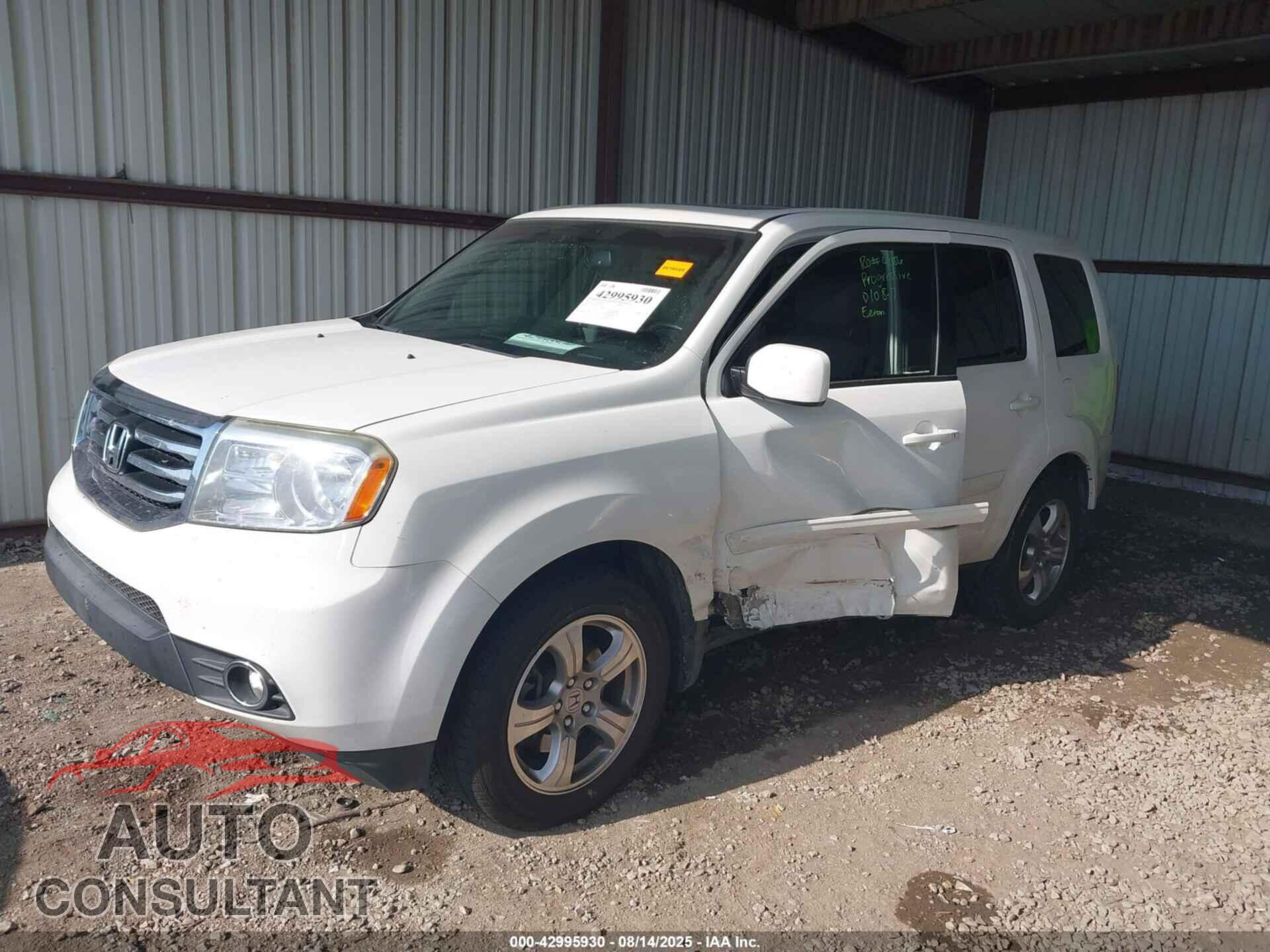 HONDA PILOT 2013 - 5FNYF3H75DB015377