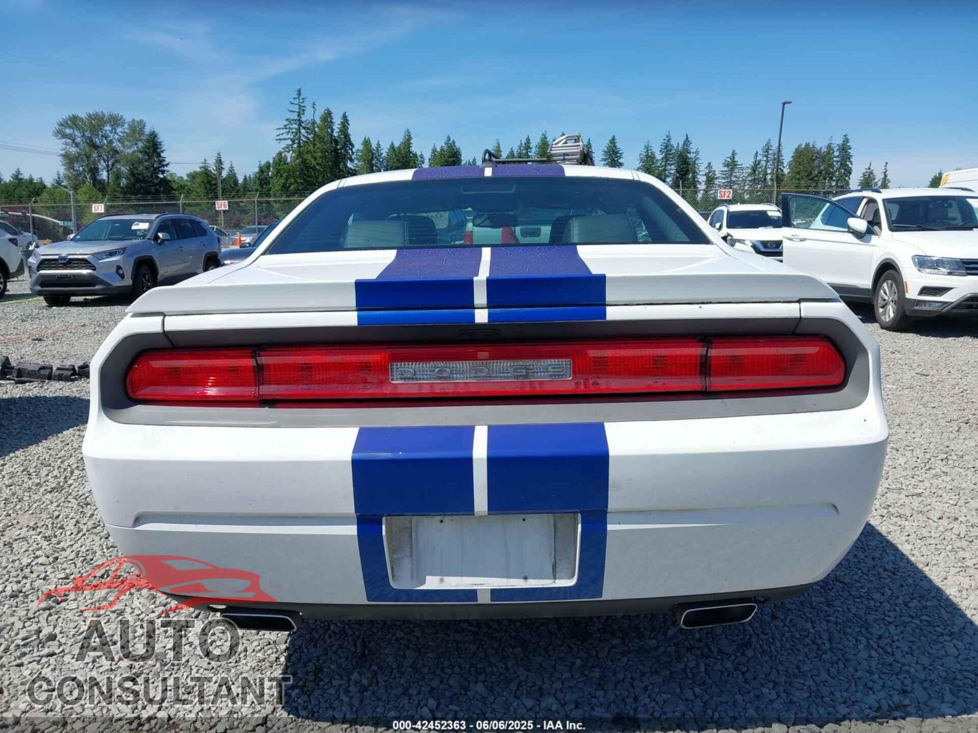 DODGE CHALLENGER 2012 - 2C3CDYAG3CH168327