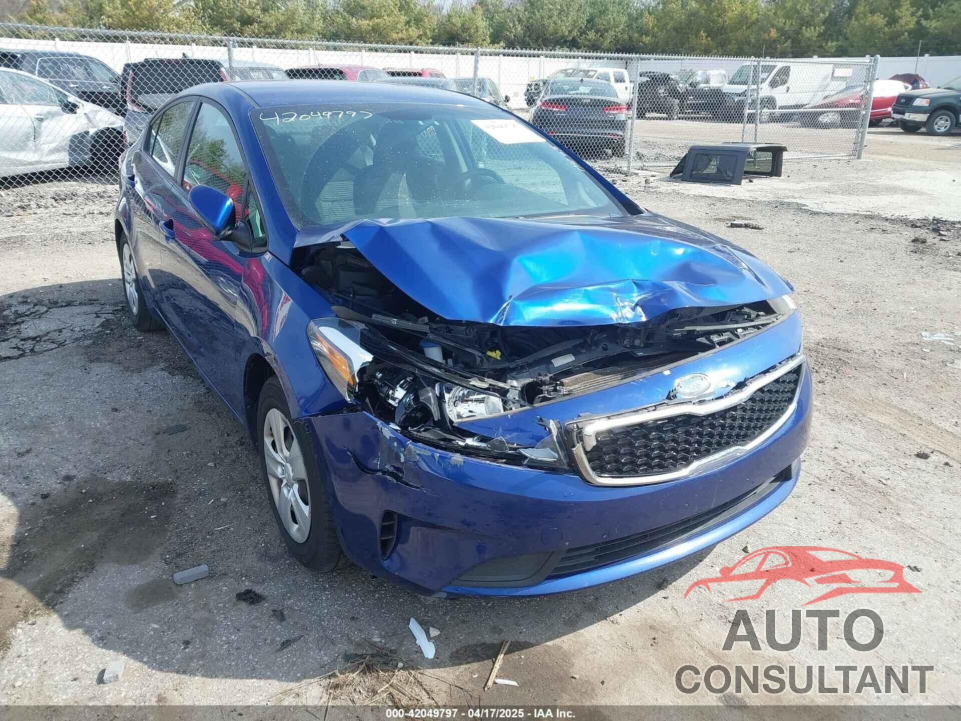 KIA FORTE 2017 - 3KPFL4A77HE108669