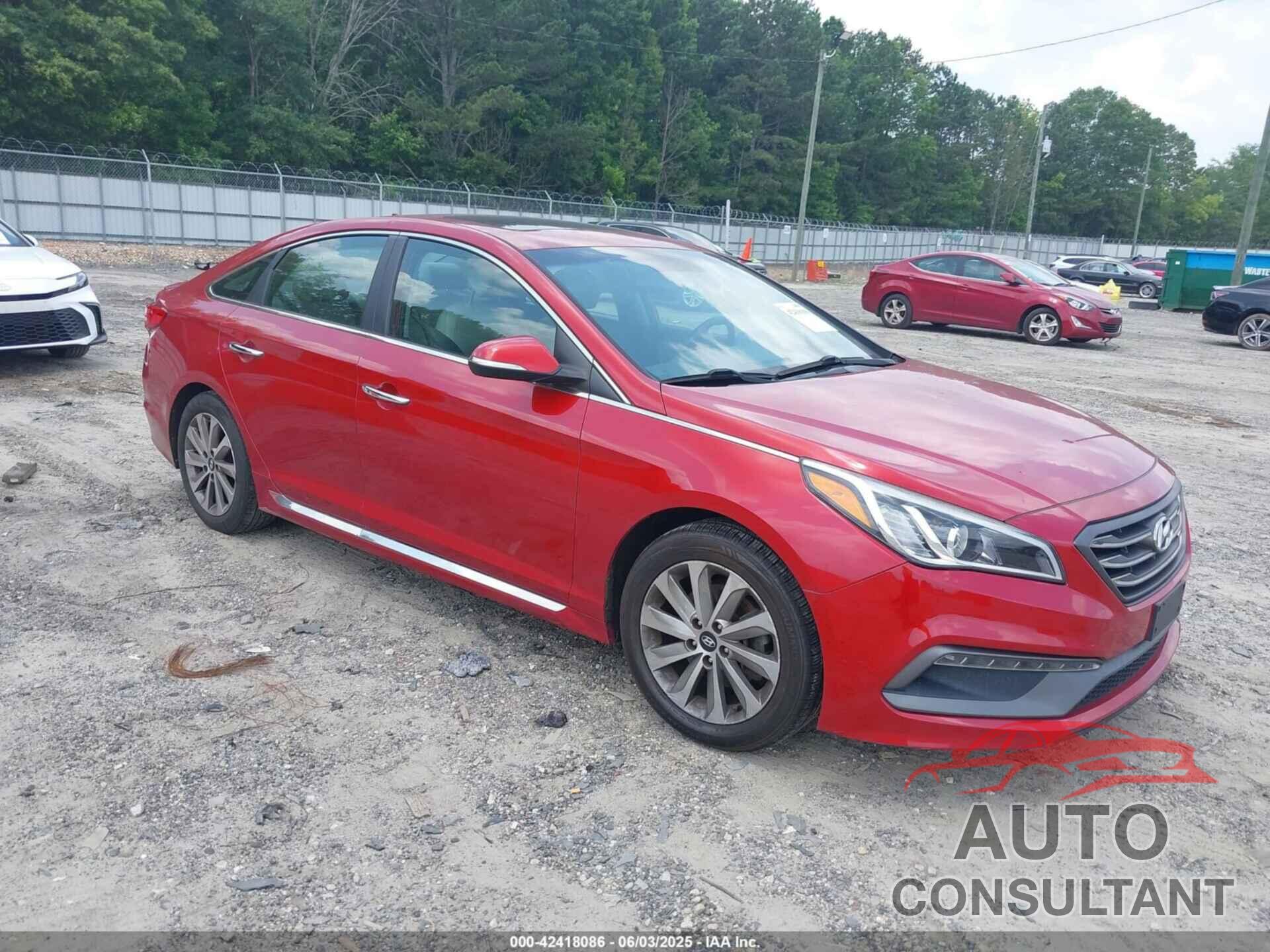 HYUNDAI SONATA 2017 - 5NPE34AF4HH524466