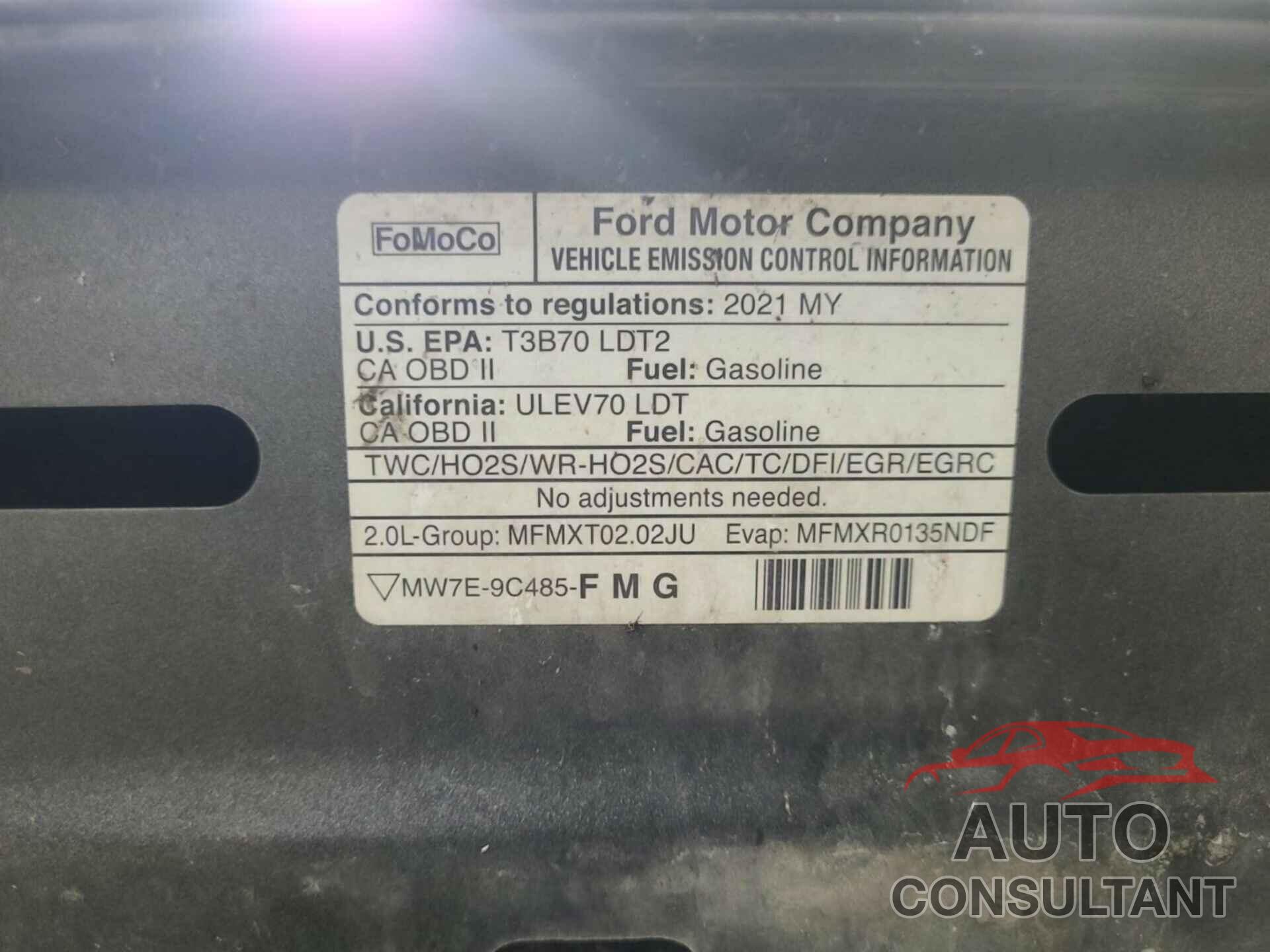 FORD EDGE 2021 - 2FMPK4K95MBA51537