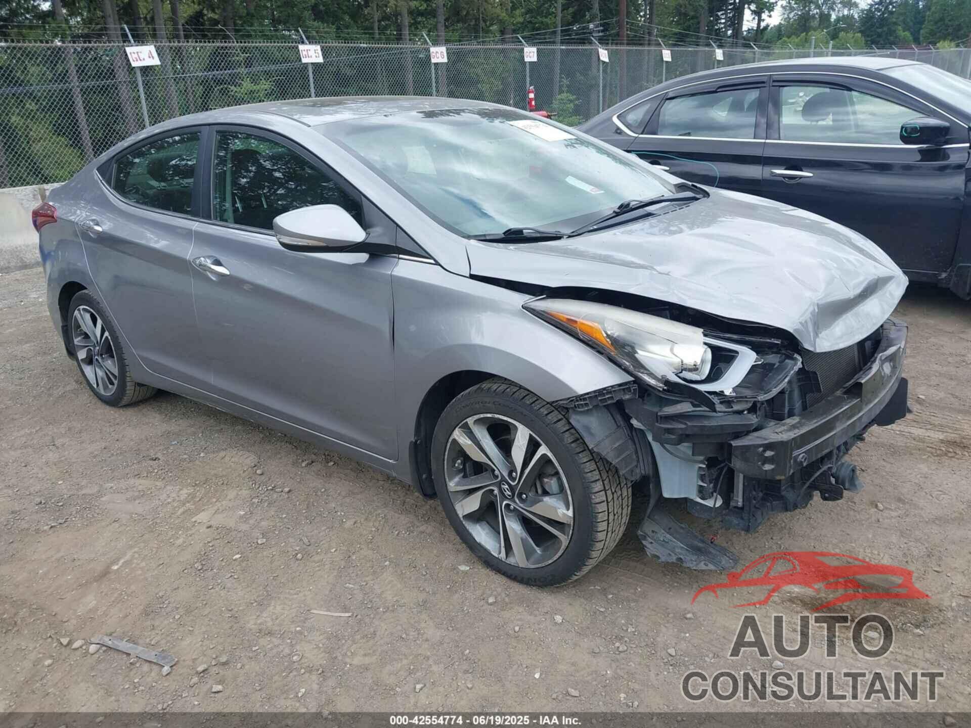 HYUNDAI ELANTRA 2014 - KMHDH4AE3EU129048