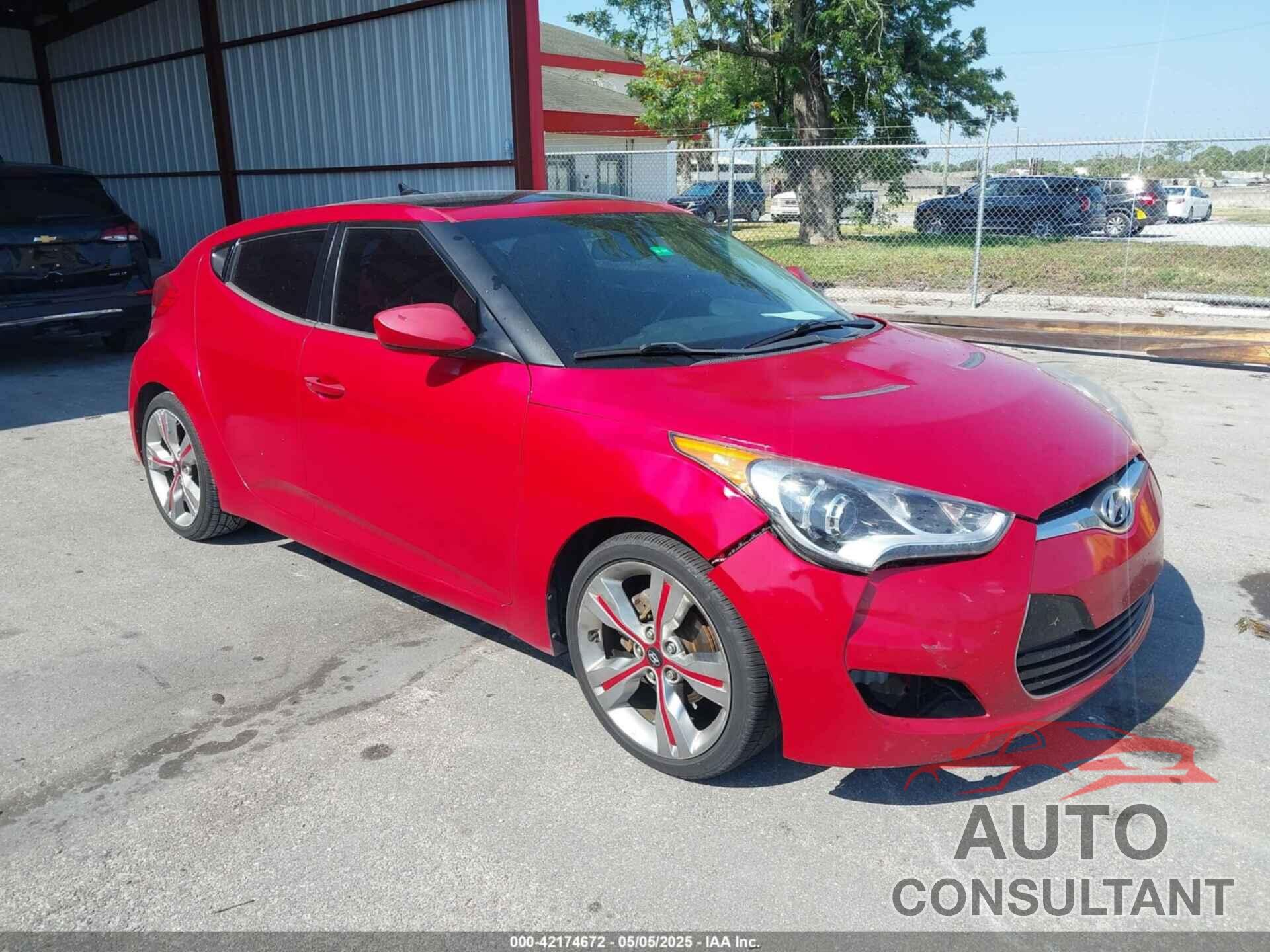 HYUNDAI VELOSTER 2012 - KMHTC6AD0CU040970