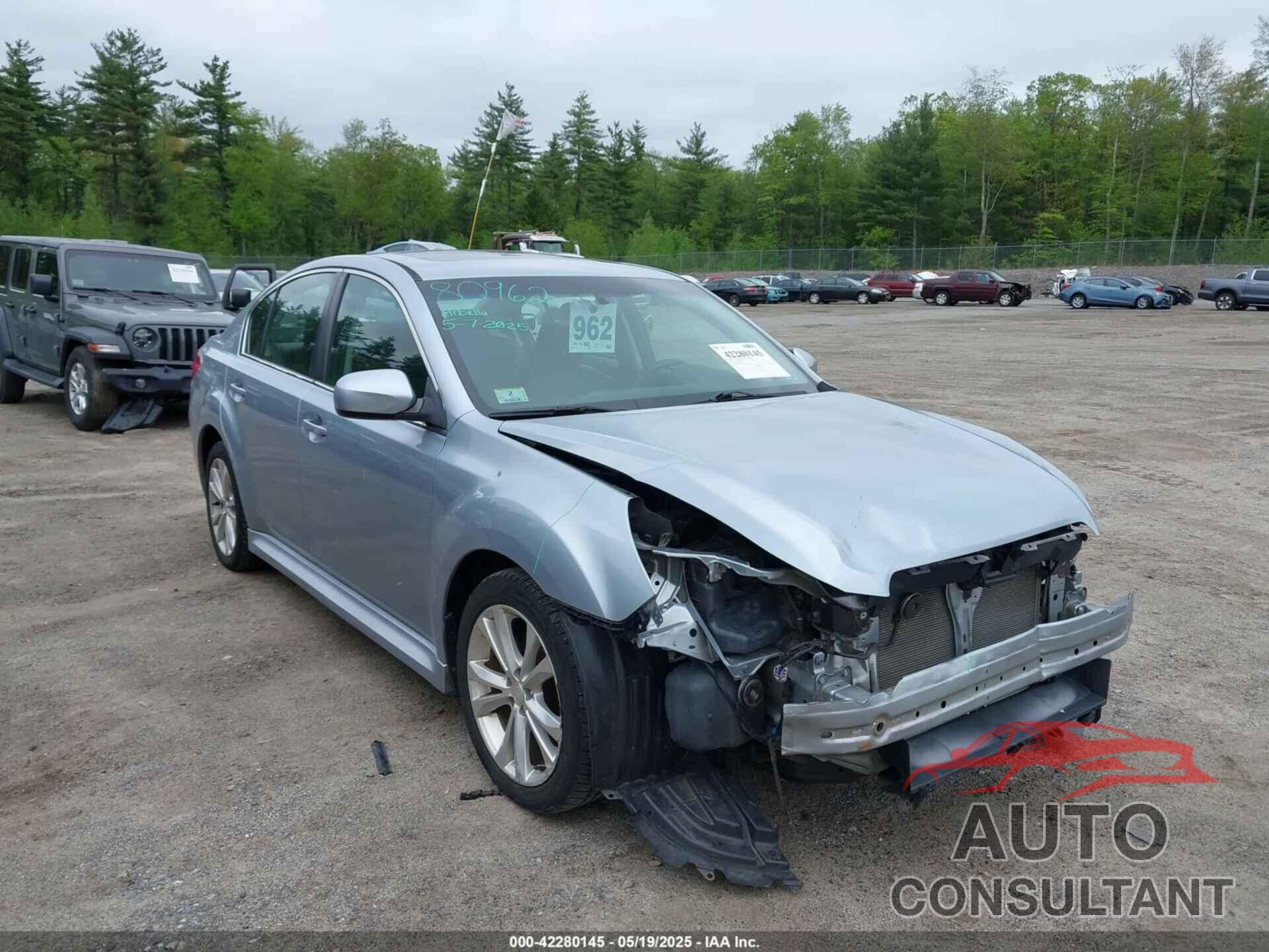SUBARU LEGACY 2013 - 4S3BMBK6XD3030153