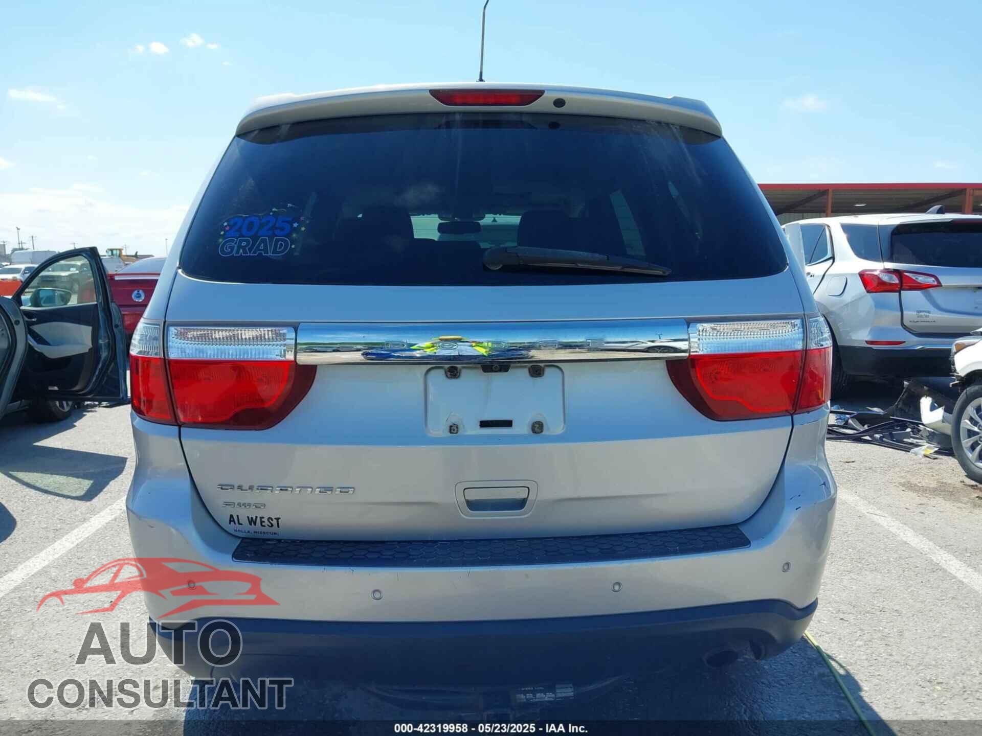 DODGE DURANGO 2011 - 1D4RE2GG2BC720590