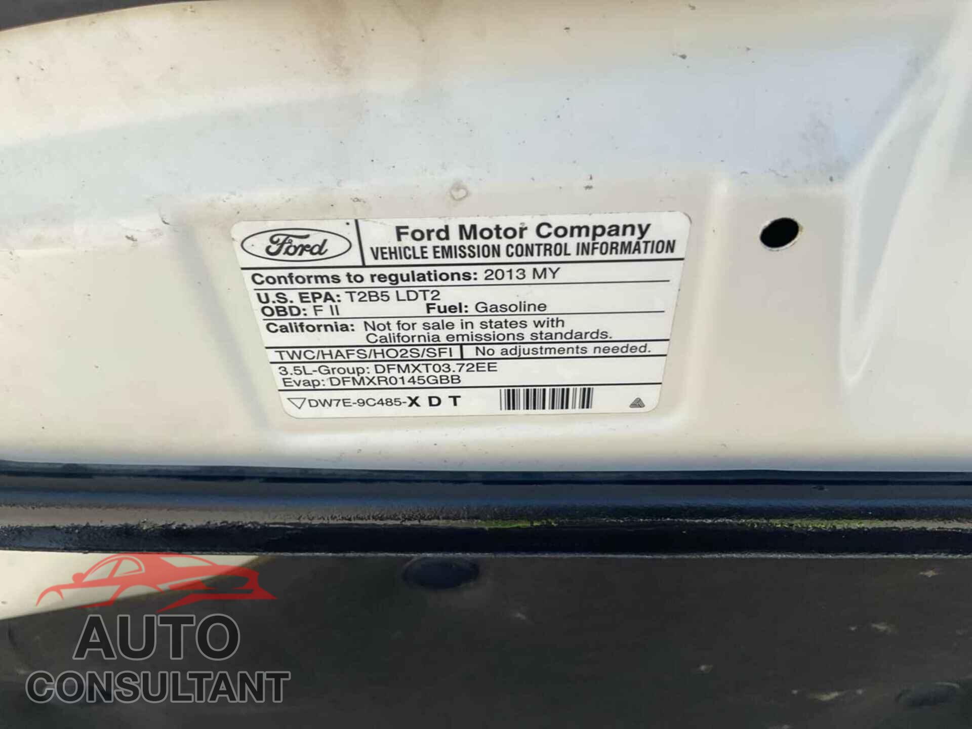 FORD EDGE 2013 - 2FMDK4JCXDBB02515