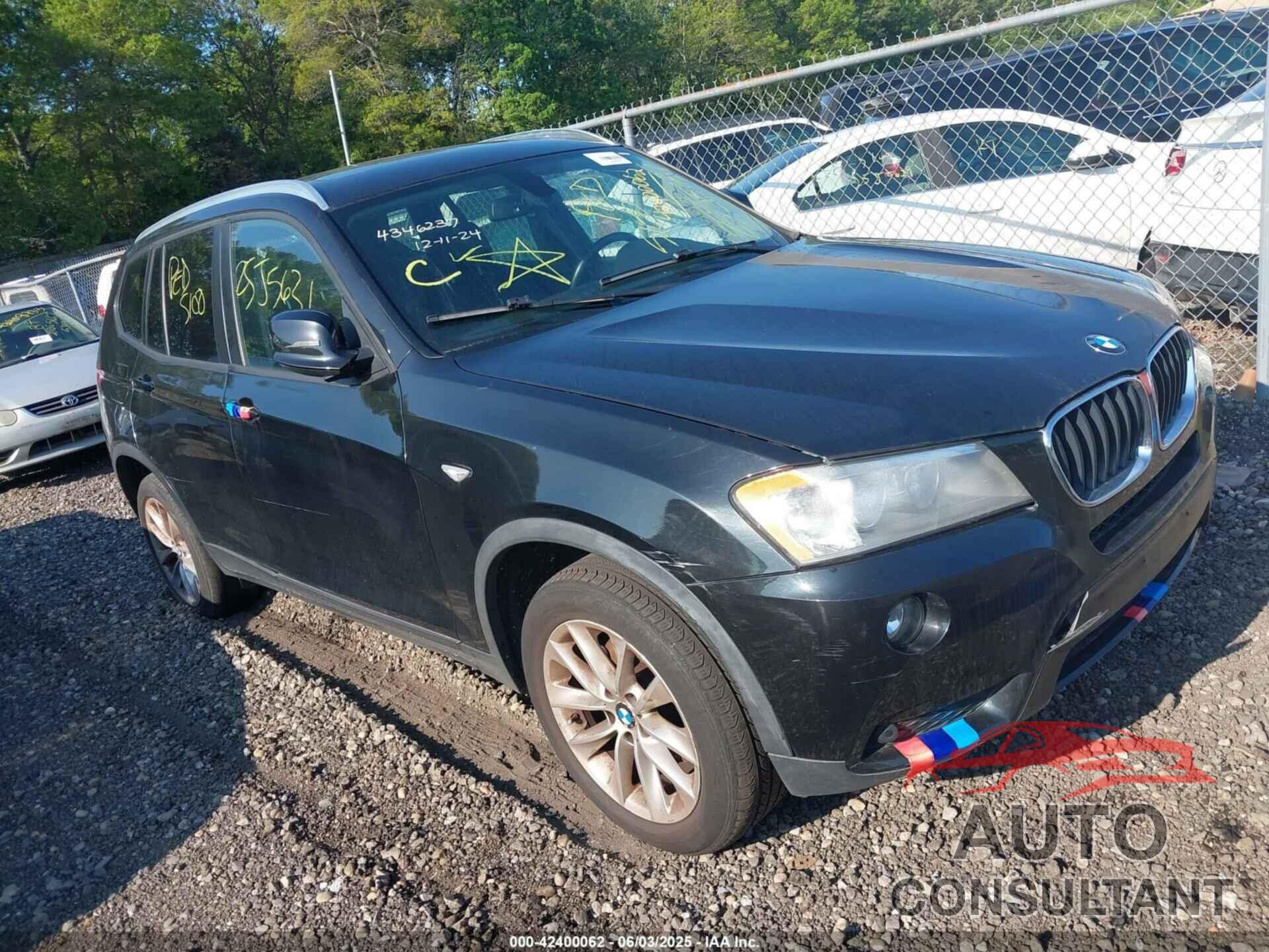 BMW X3 2013 - 5UXWX9C51D0A11162