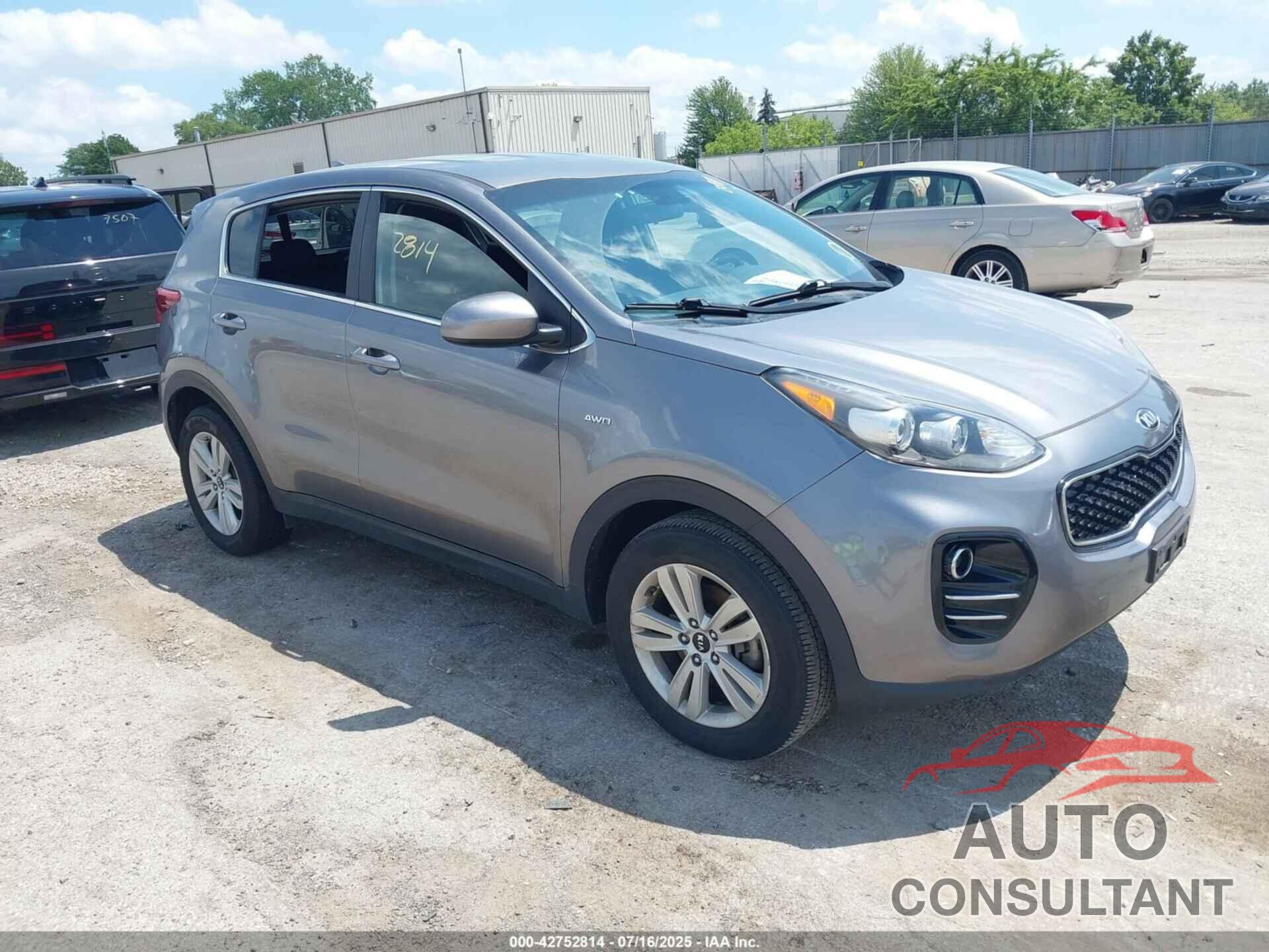 KIA SPORTAGE 2017 - KNDPMCAC2H7127574