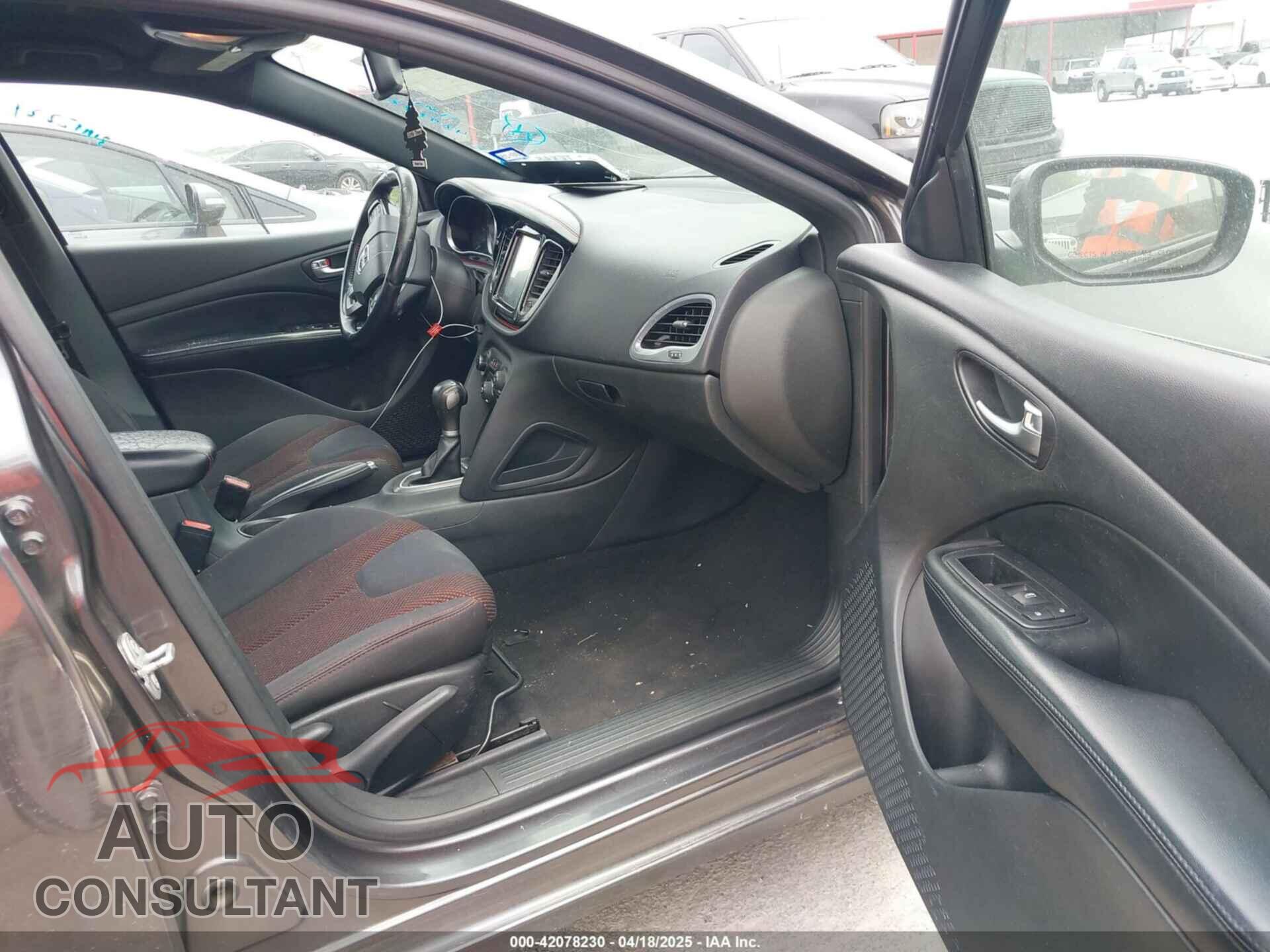 DODGE DART 2015 - 1C3CDFBB9FD242777