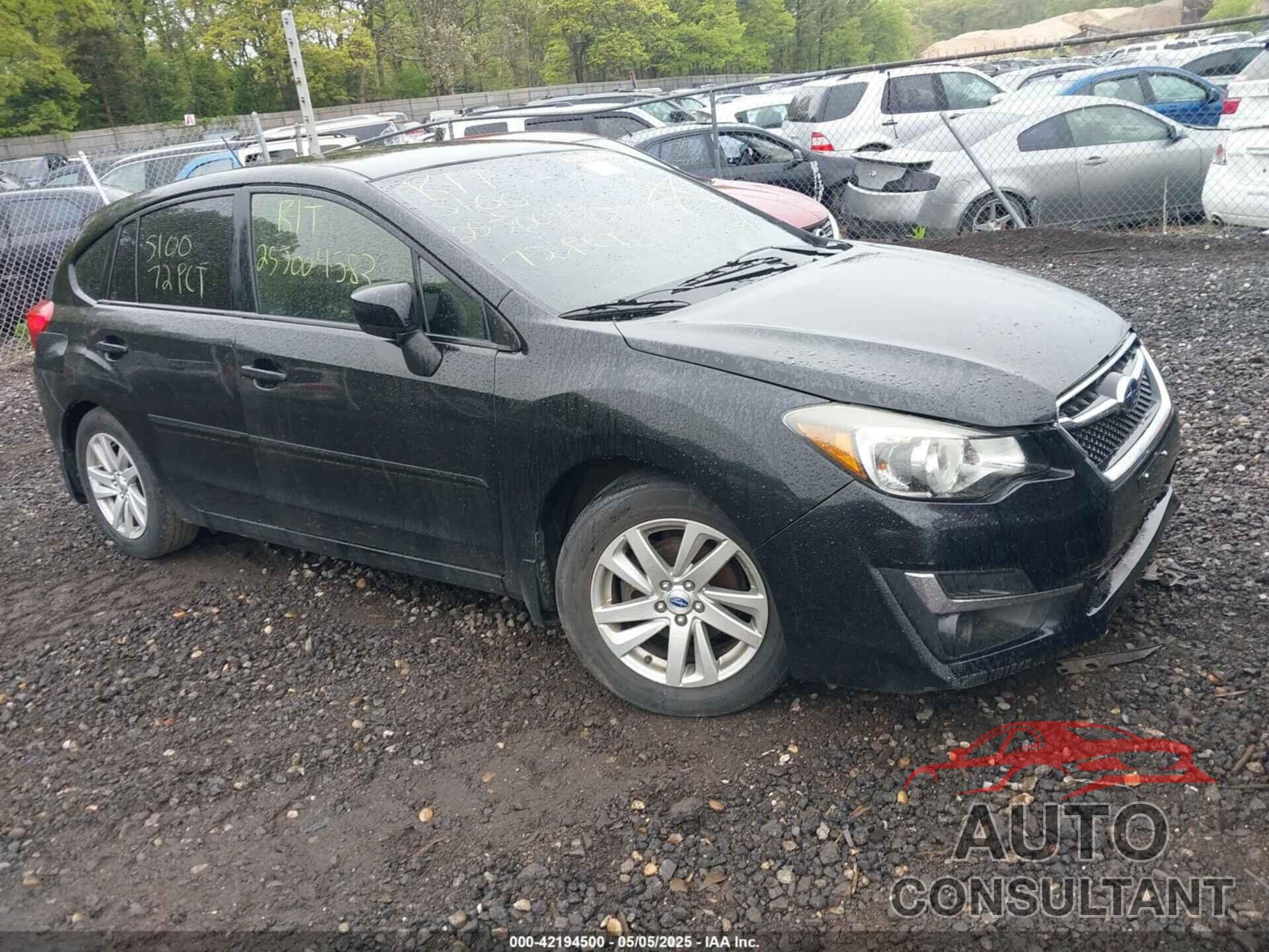 SUBARU IMPREZA 2016 - JF1GPAB63G8243112