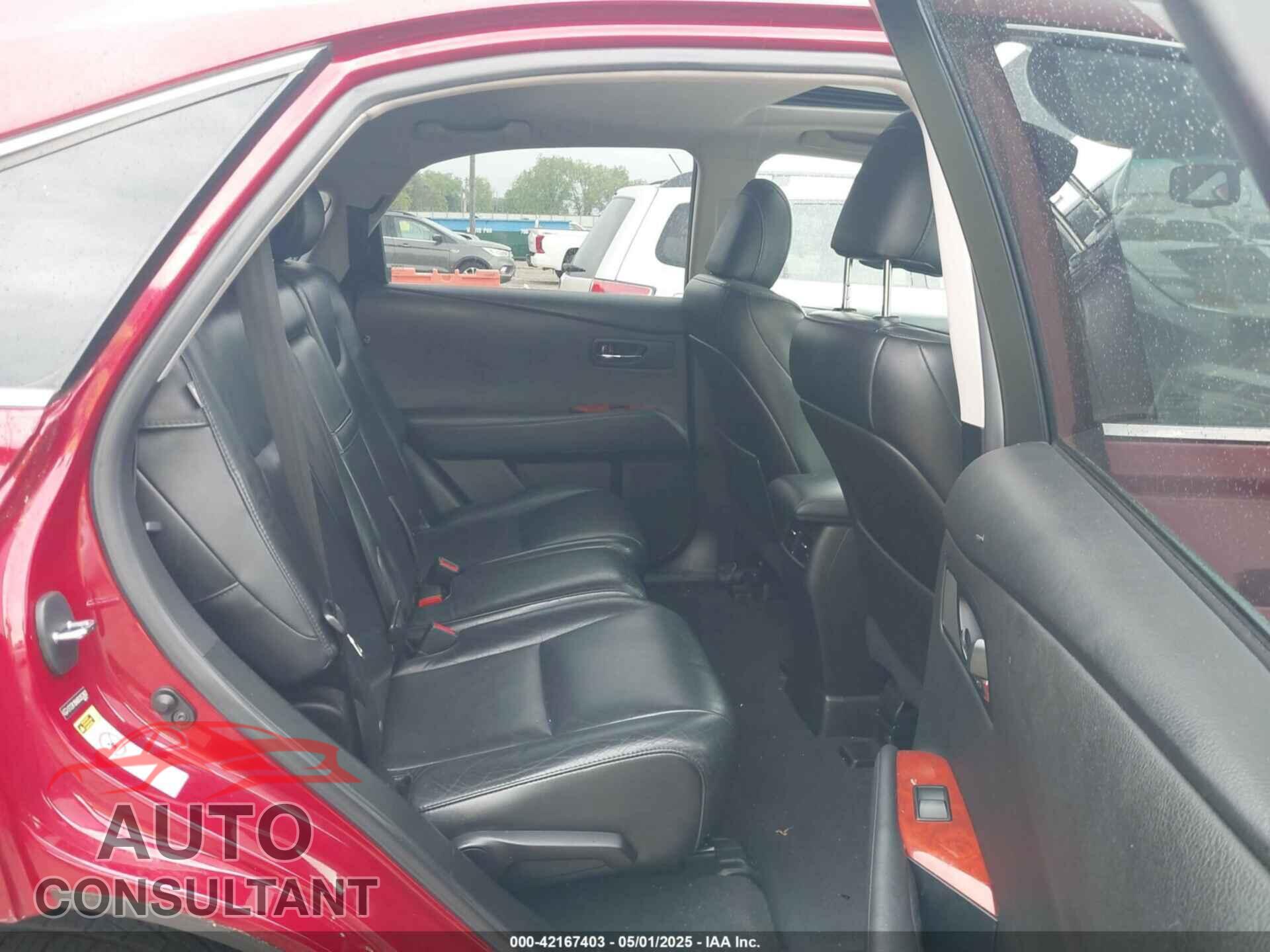 LEXUS RX 350 2011 - 2T2ZK1BA6BC052802