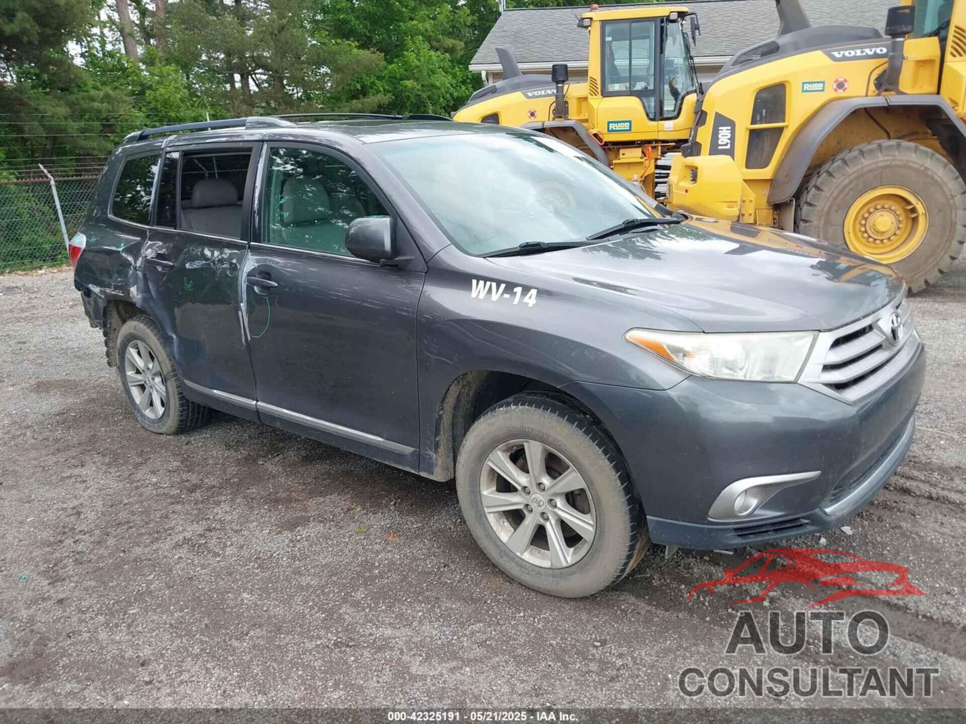 TOYOTA HIGHLANDER 2011 - 5TDBK3EH3BS085242