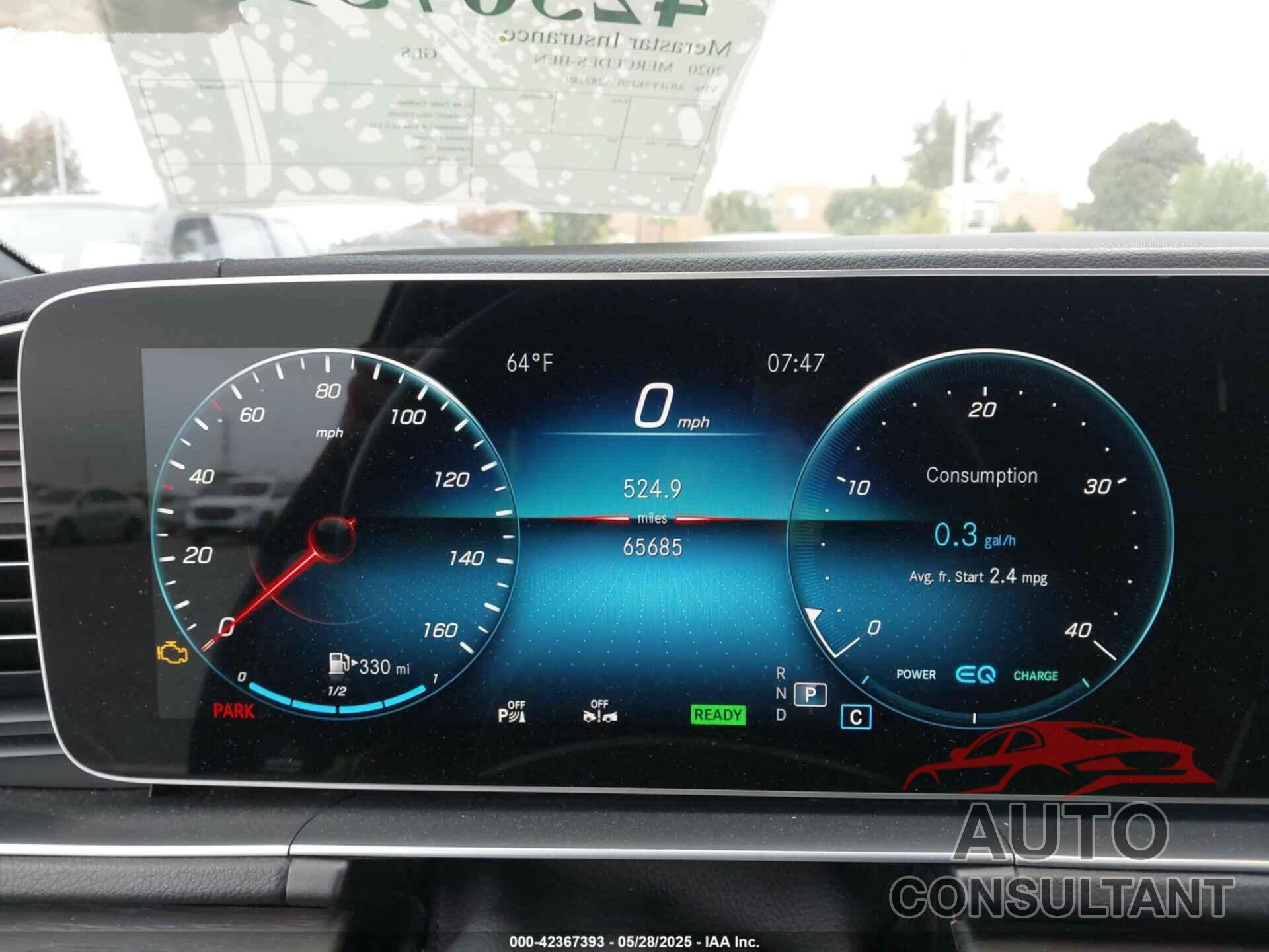 MERCEDES-BENZ GLS 450 2020 - 4JGFF5KE9LA282289