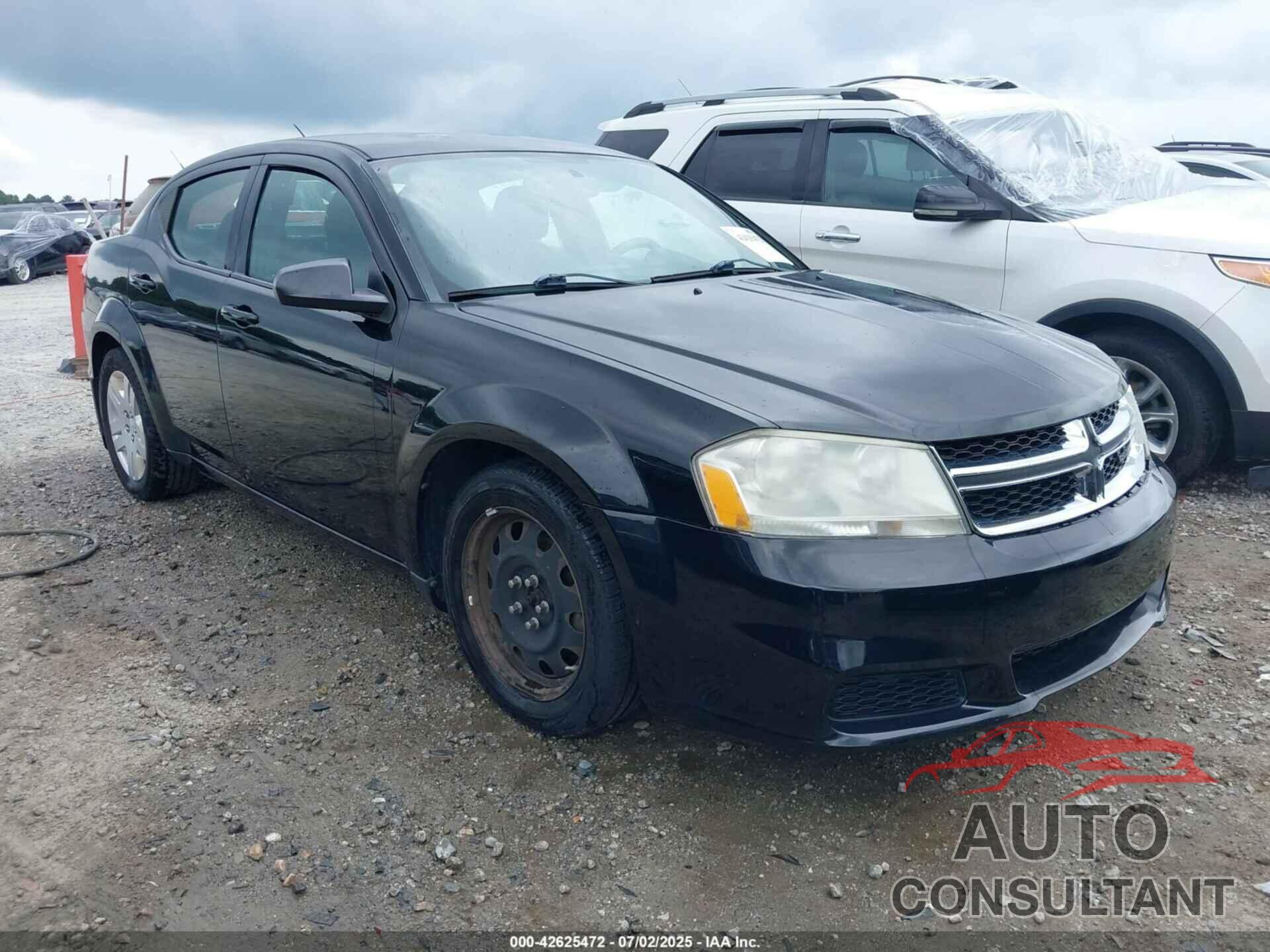 DODGE AVENGER 2013 - 1C3CDZAB3DN616942