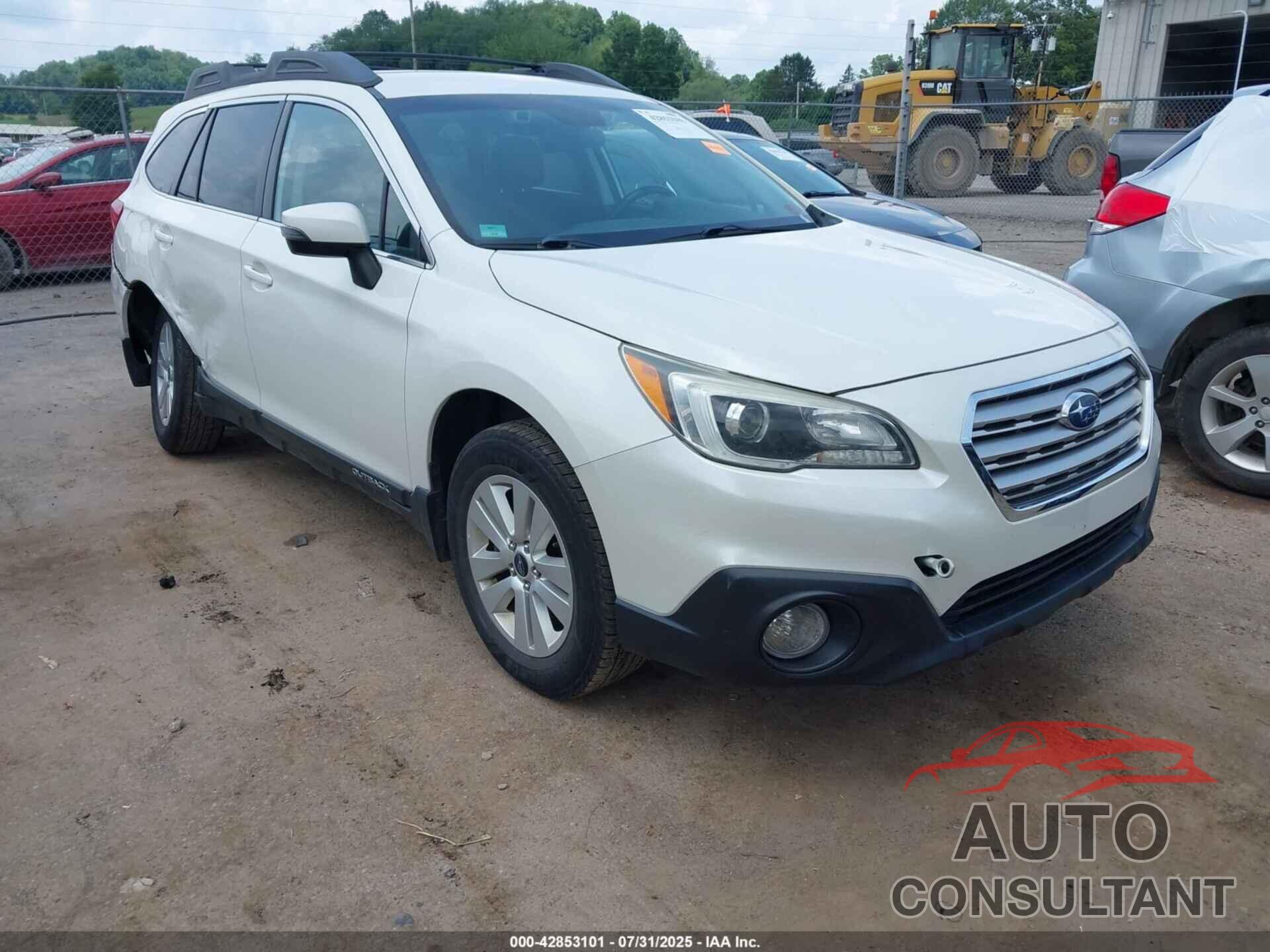 SUBARU OUTBACK 2016 - 4S4BSAFC4G3278172