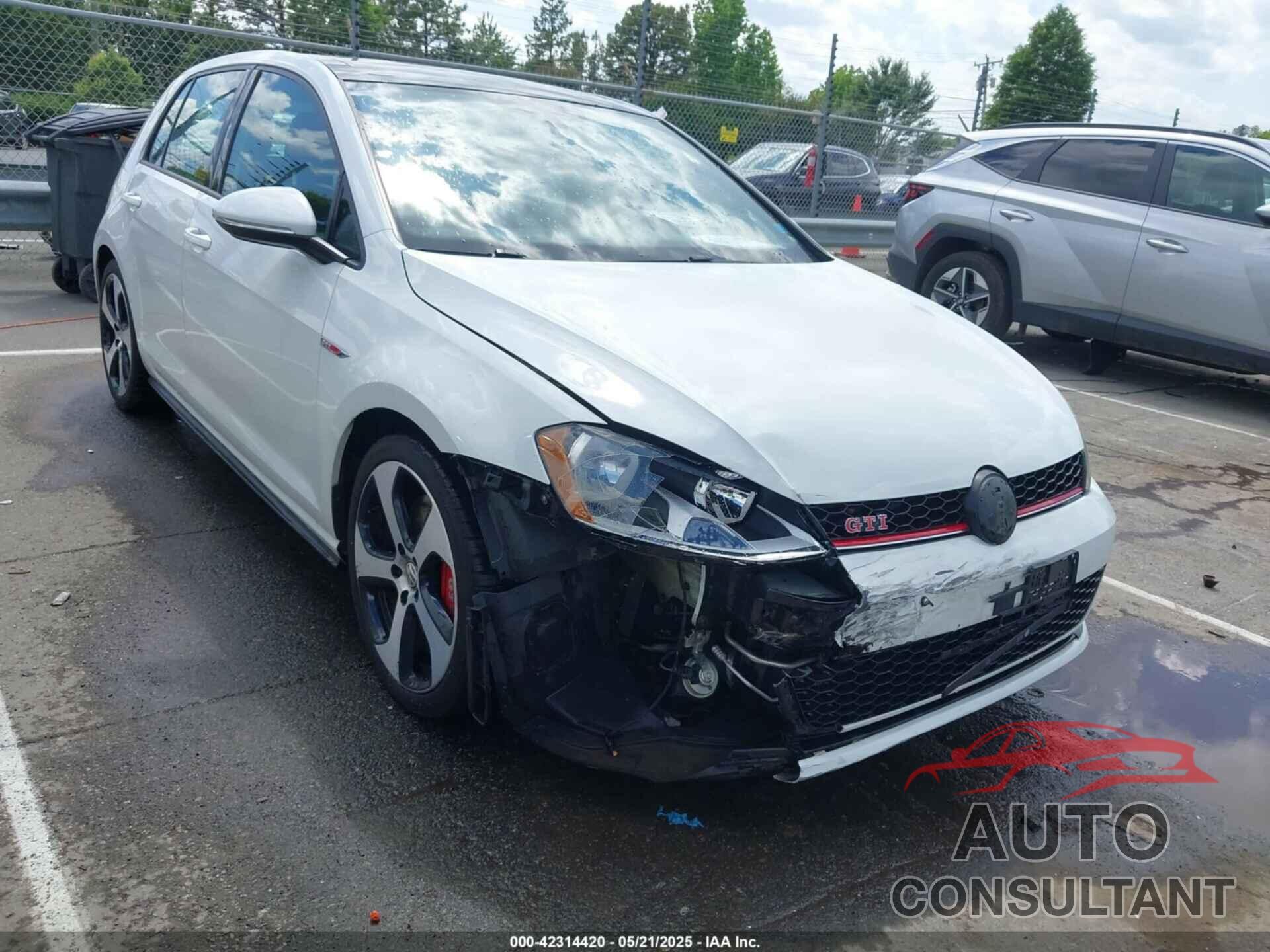 VOLKSWAGEN GOLF GTI 2016 - 3VW547AUXGM045617