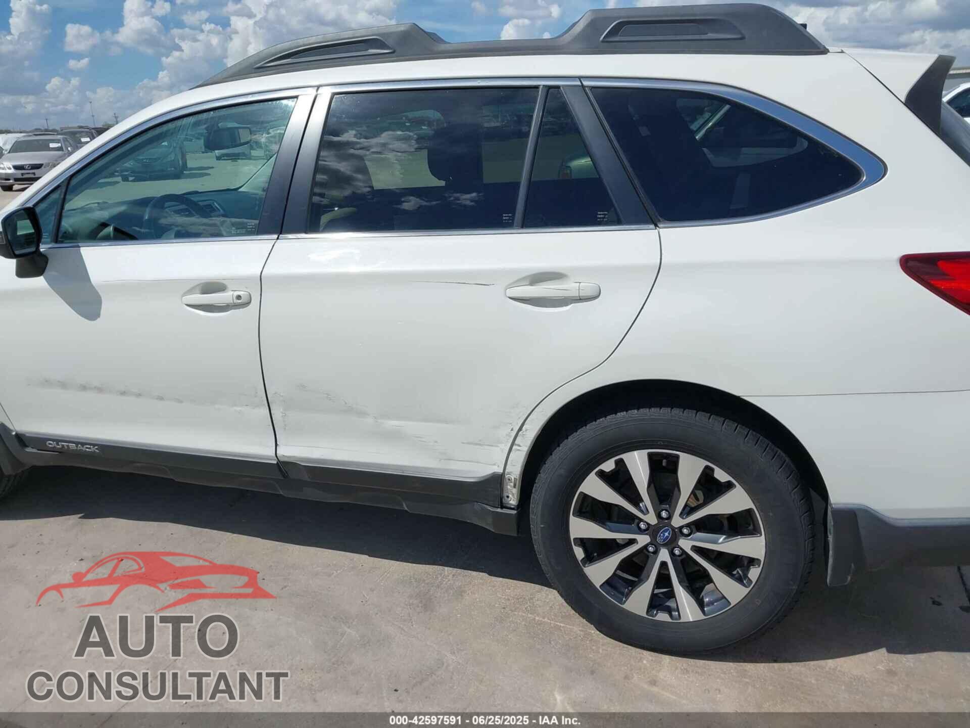 SUBARU OUTBACK 2016 - 4S4BSBLC0G3246765