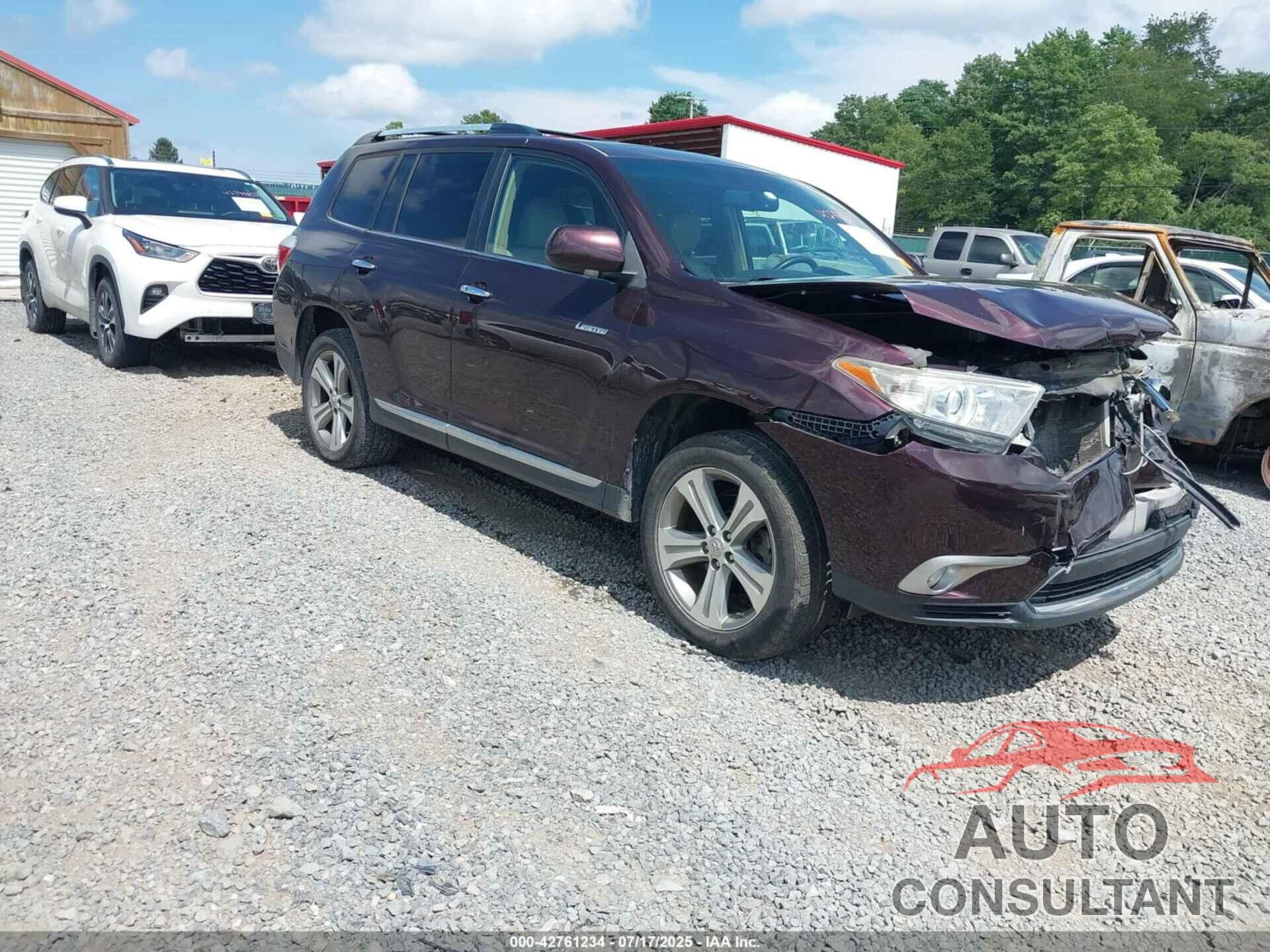 TOYOTA HIGHLANDER 2011 - 5TDDK3EH0BS056029