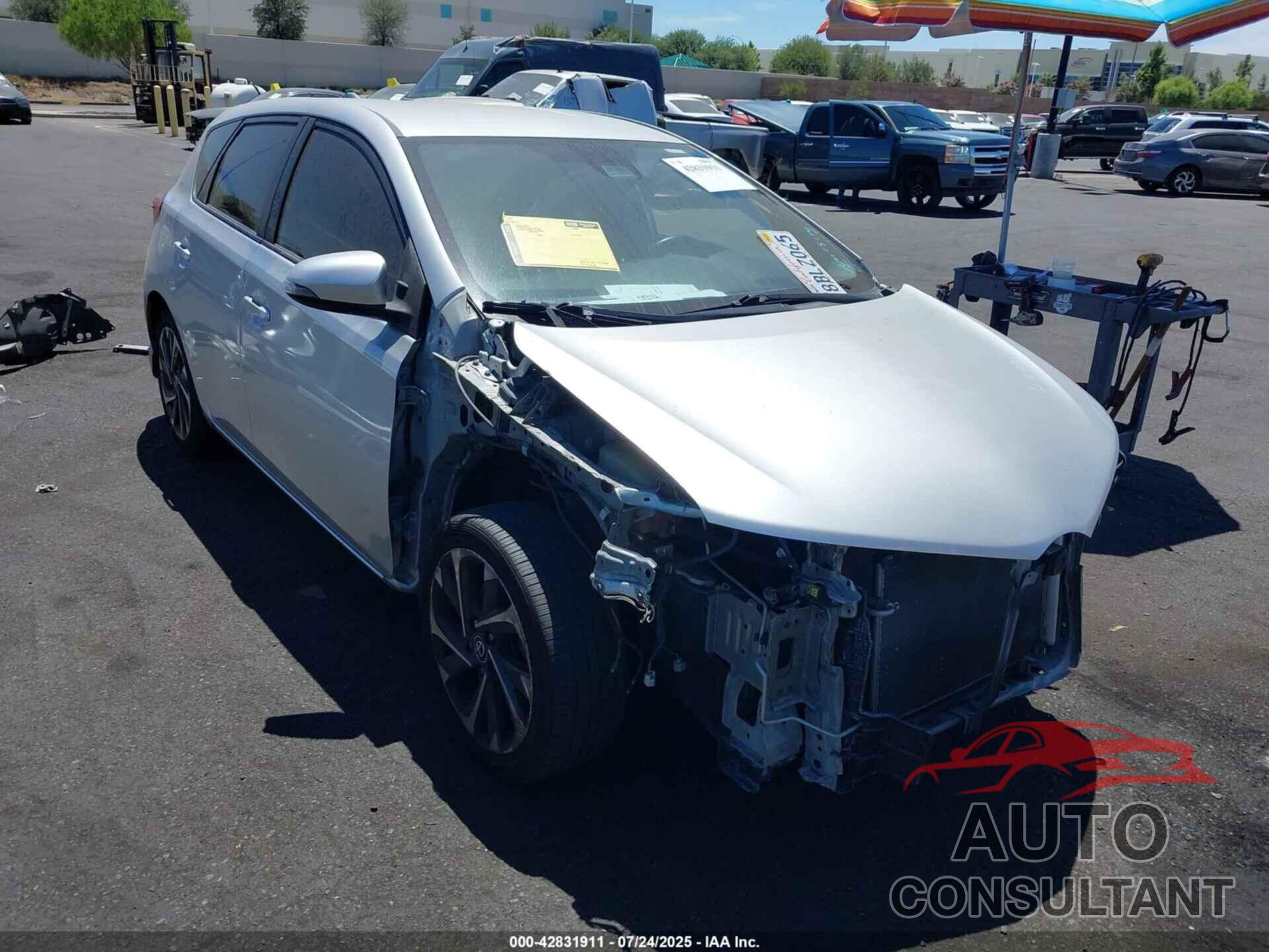 TOYOTA COROLLA IM 2017 - JTNKARJE0HJ528479