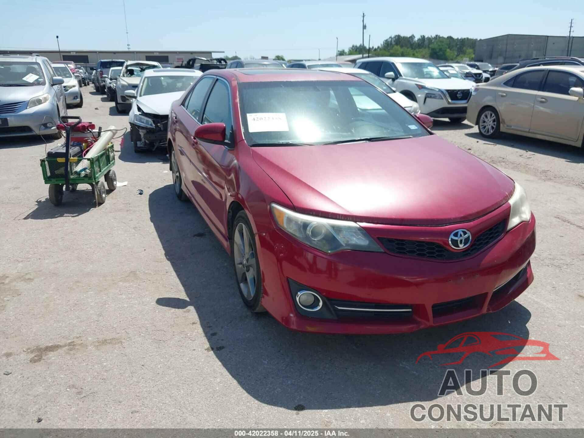 TOYOTA CAMRY 2012 - 4T1BF1FK2CU617088