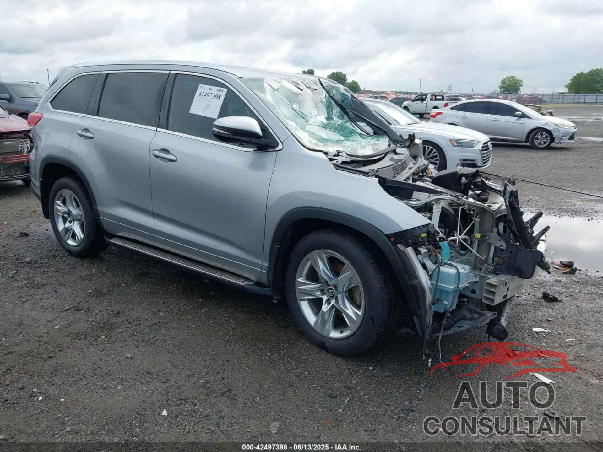 TOYOTA HIGHLANDER 2018 - 5TDYZRFH6JS252215