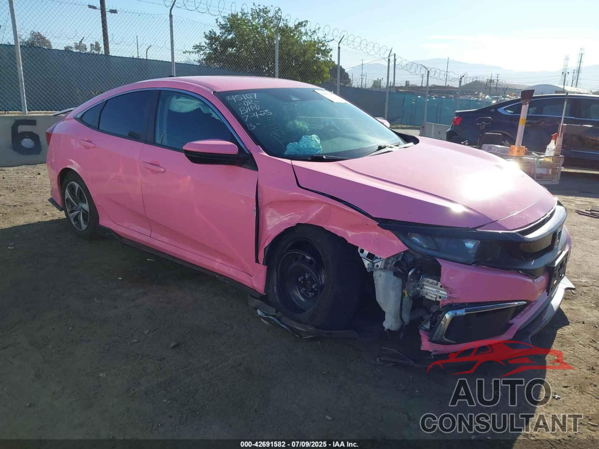 HONDA CIVIC 2020 - 19XFC2F61LE206285