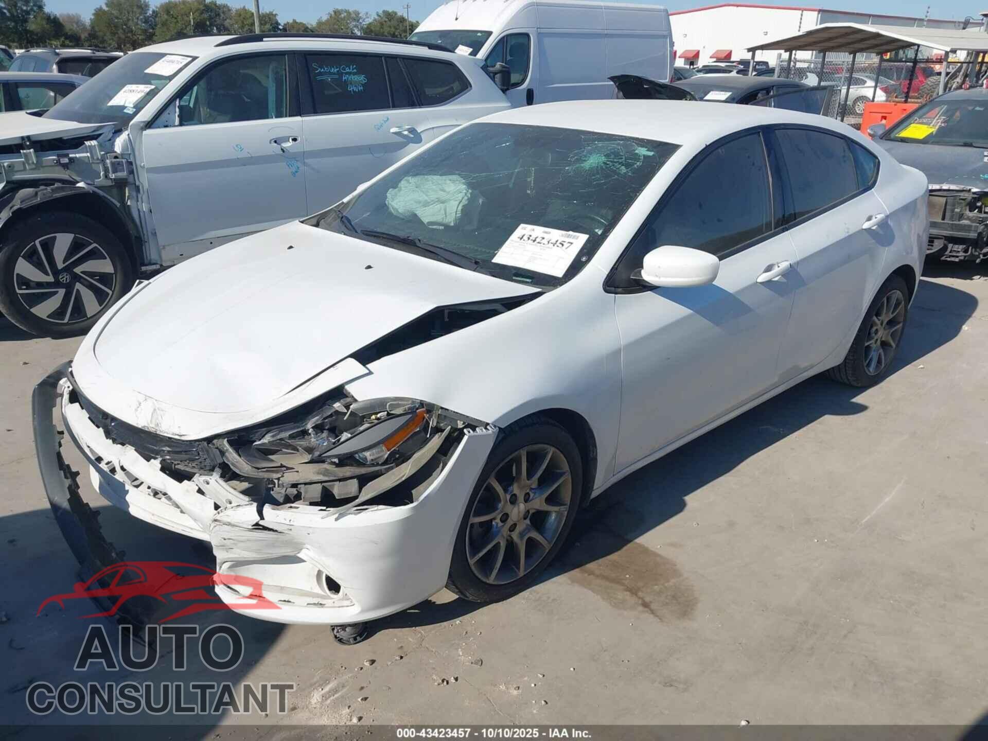 DODGE DART 2015 - 1C3CDFBB3FD247750