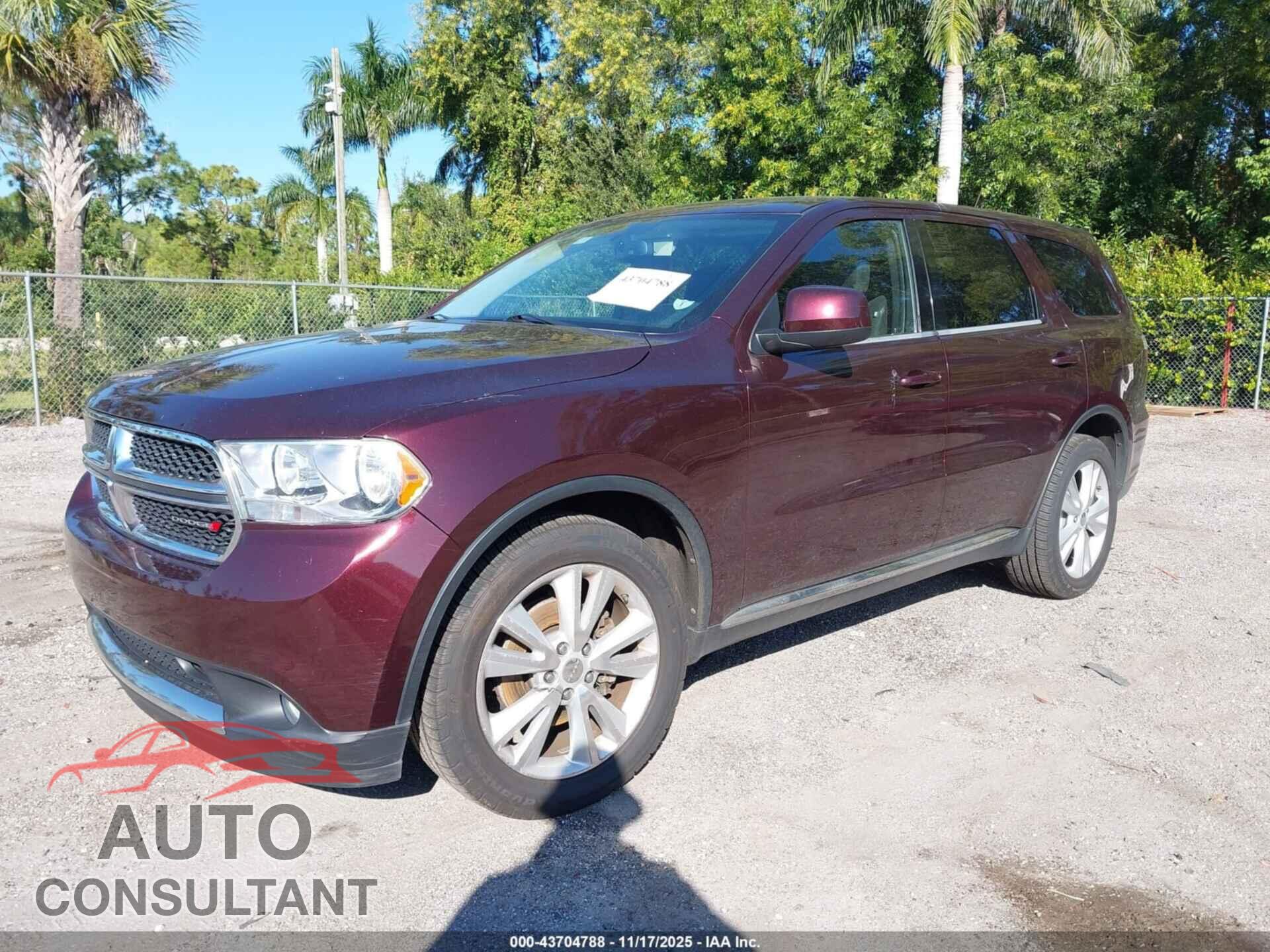 DODGE DURANGO 2012 - 1C4RDHAG2CC321725