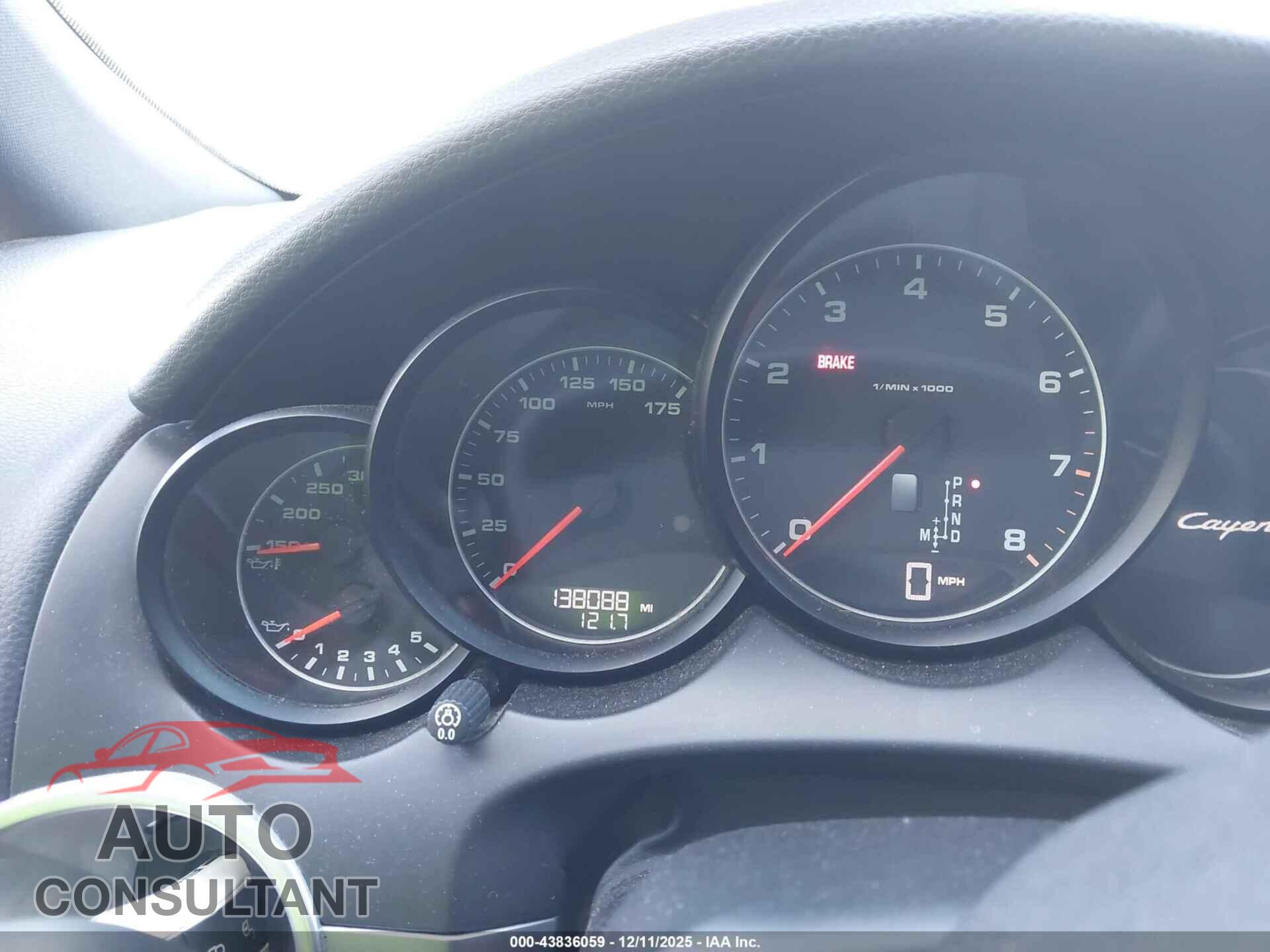 PORSCHE CAYENNE 2012 - WP1AA2A27CLA02407