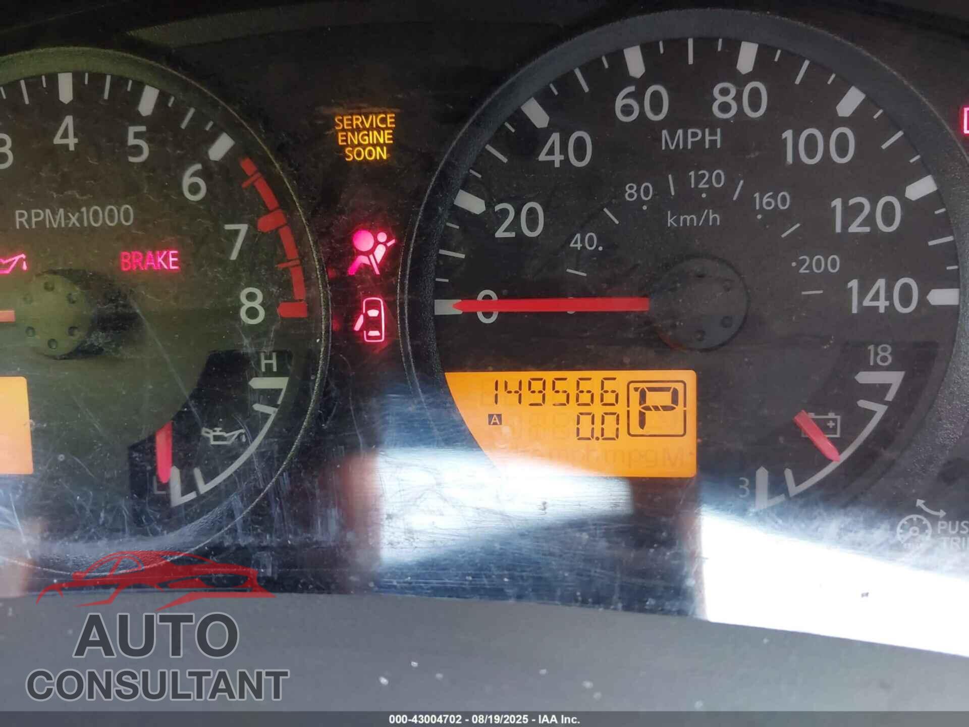 NISSAN FRONTIER 2011 - 1N6AD0EV9BC415751