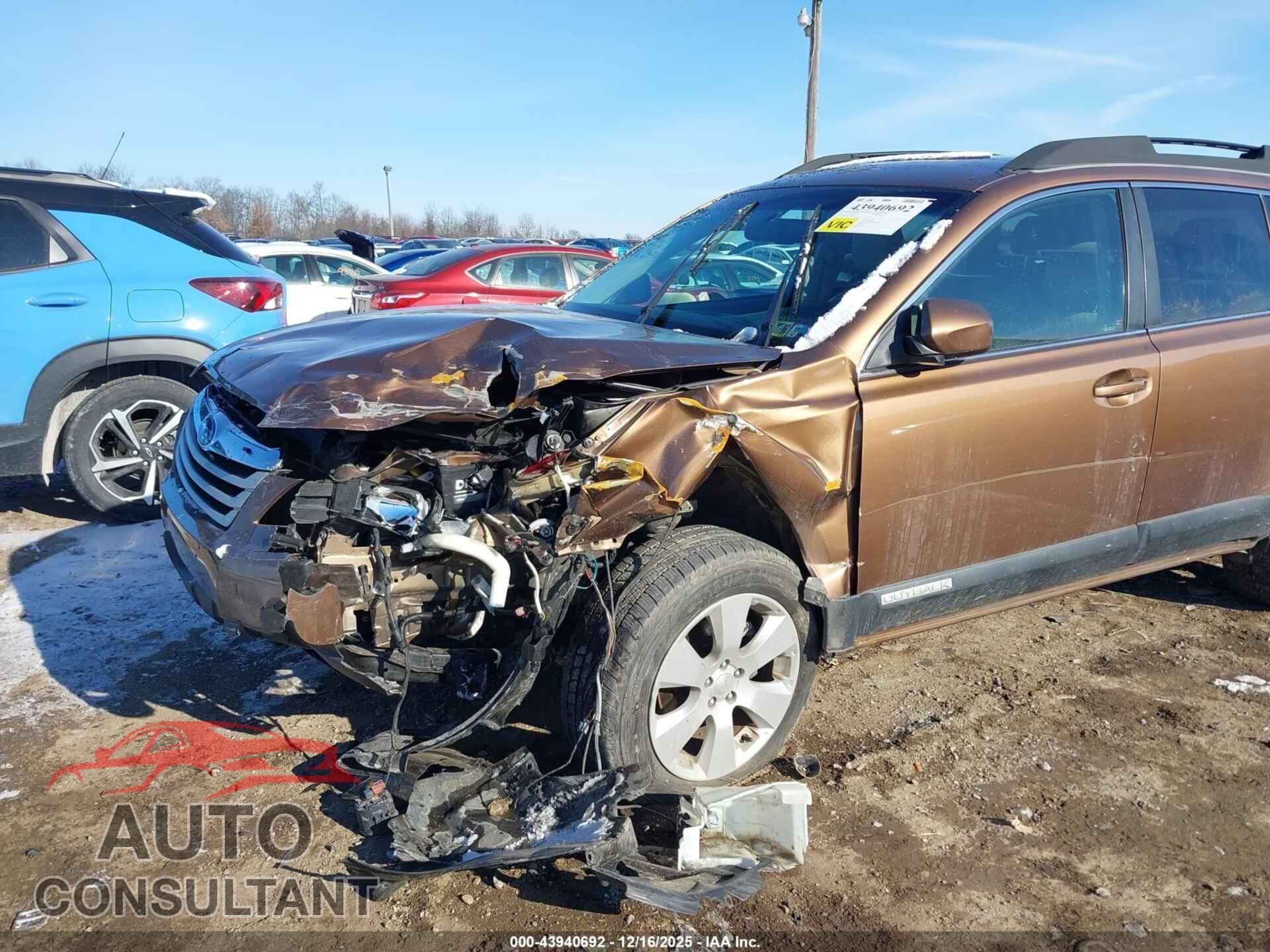 SUBARU OUTBACK 2011 - 4S4BRBCC3B3387155