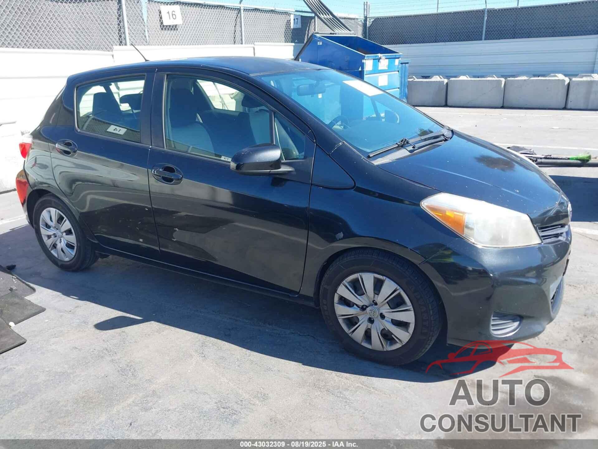 TOYOTA YARIS 2012 - JTDKTUD3XCD520781