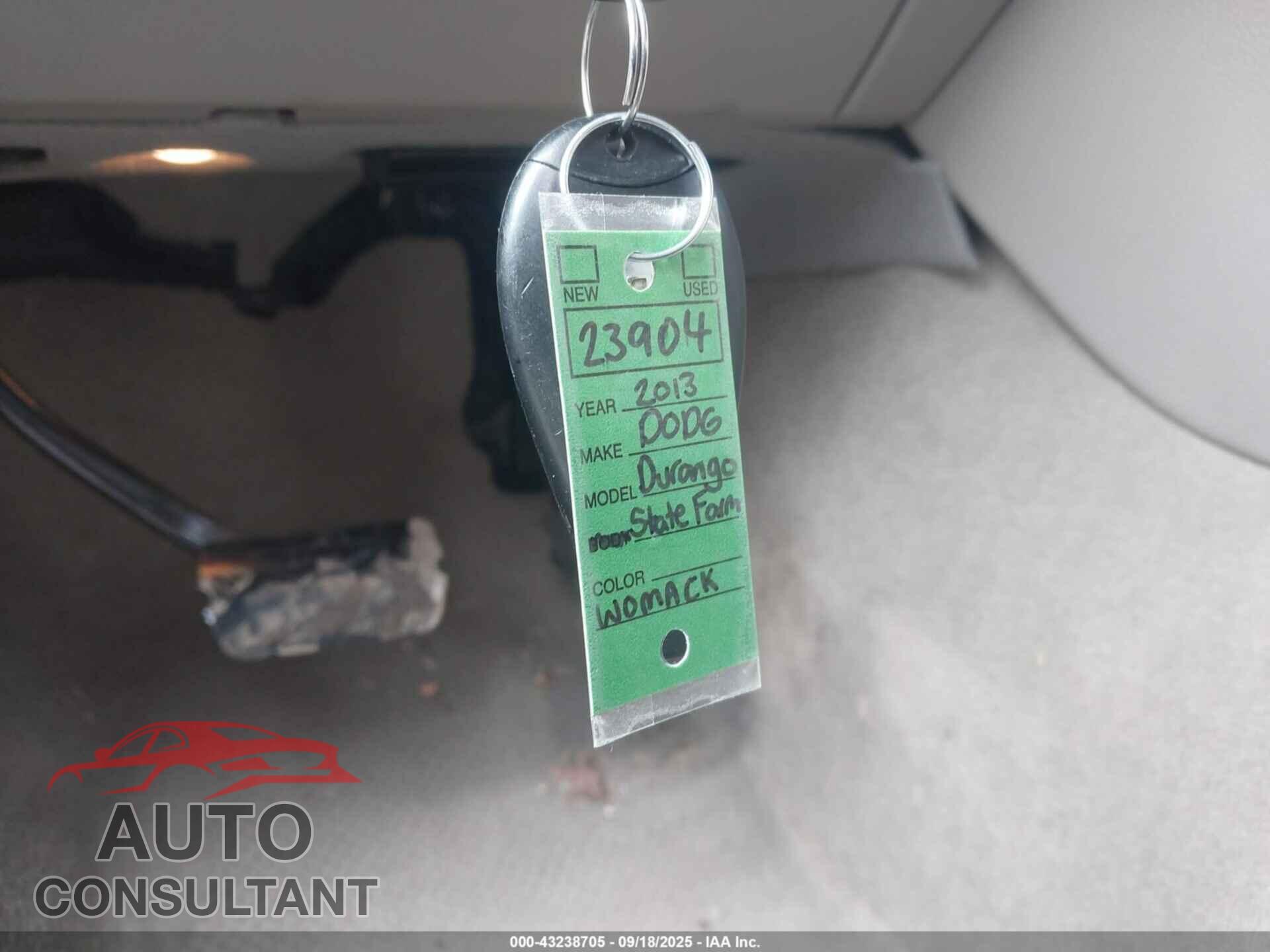 DODGE DURANGO 2013 - 1C4RDJDGXDC674301