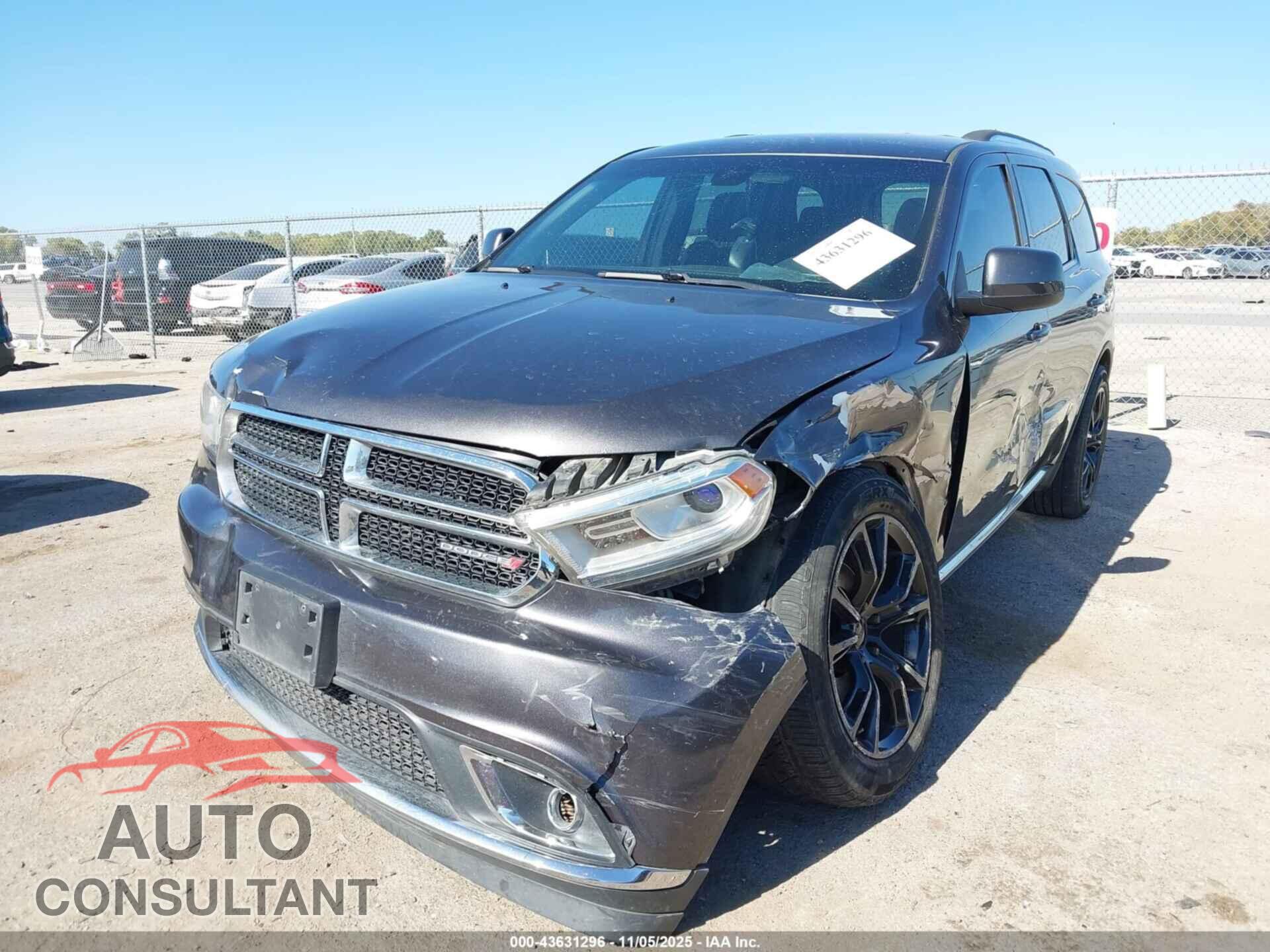 DODGE DURANGO 2016 - 1C4RDJAG0GC331652