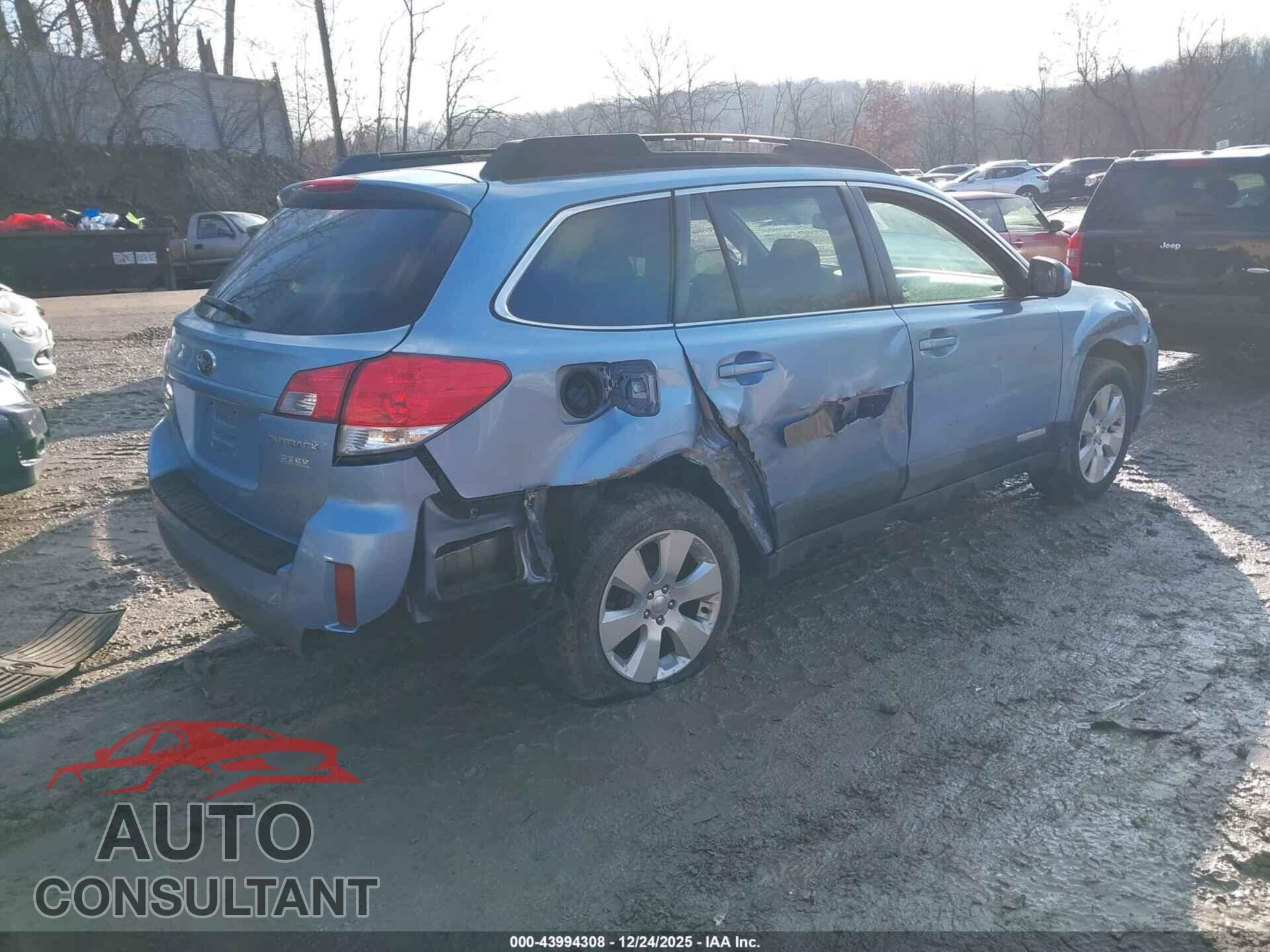 SUBARU OUTBACK 2011 - 4S4BRBCC4B3345254
